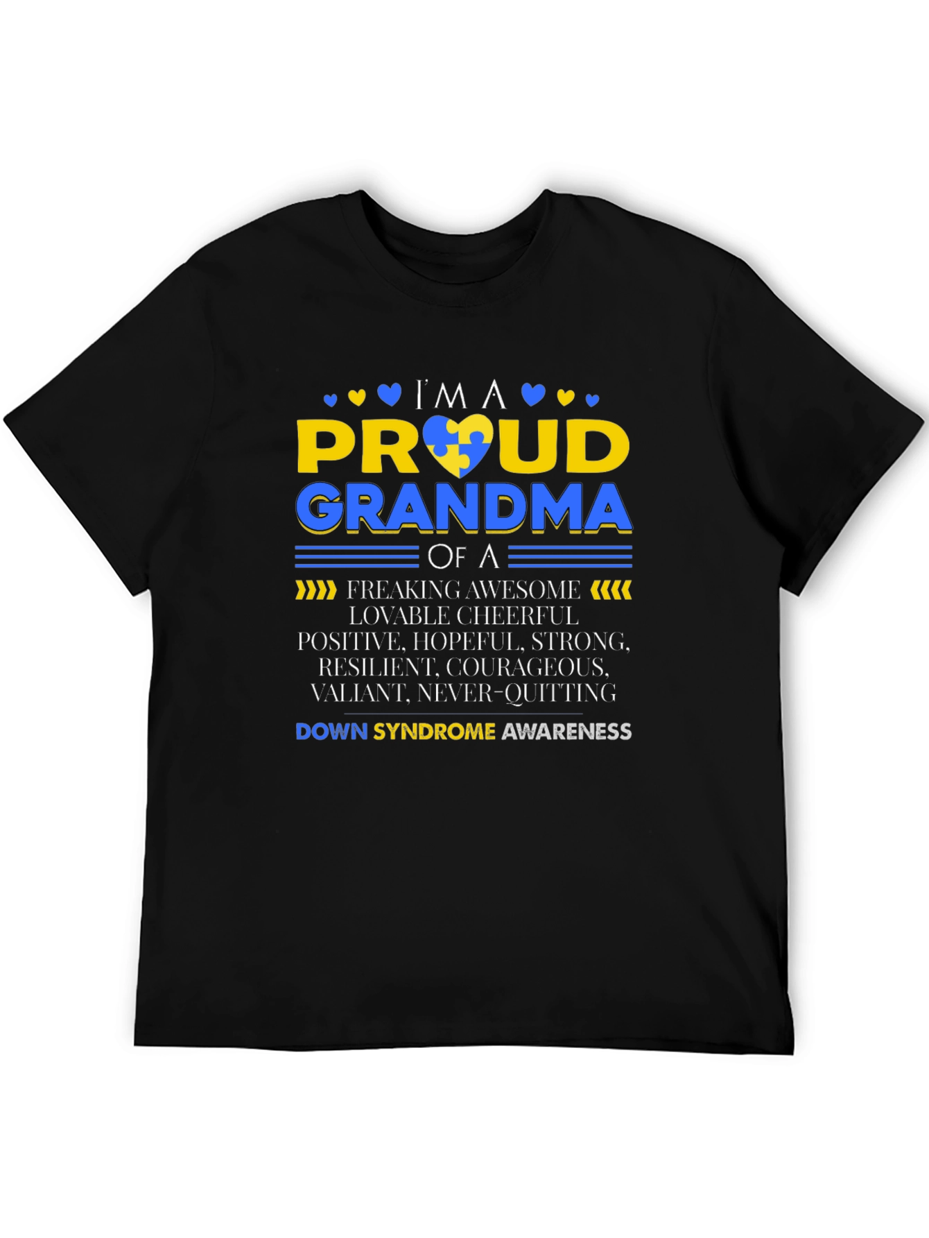 Proud Grandma Down Syndrome Awareness T-Shirt