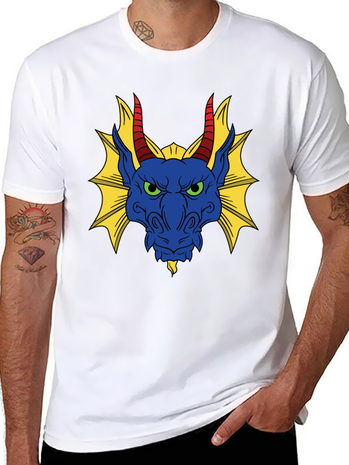 Dragon Graphic T-Shirt - Black