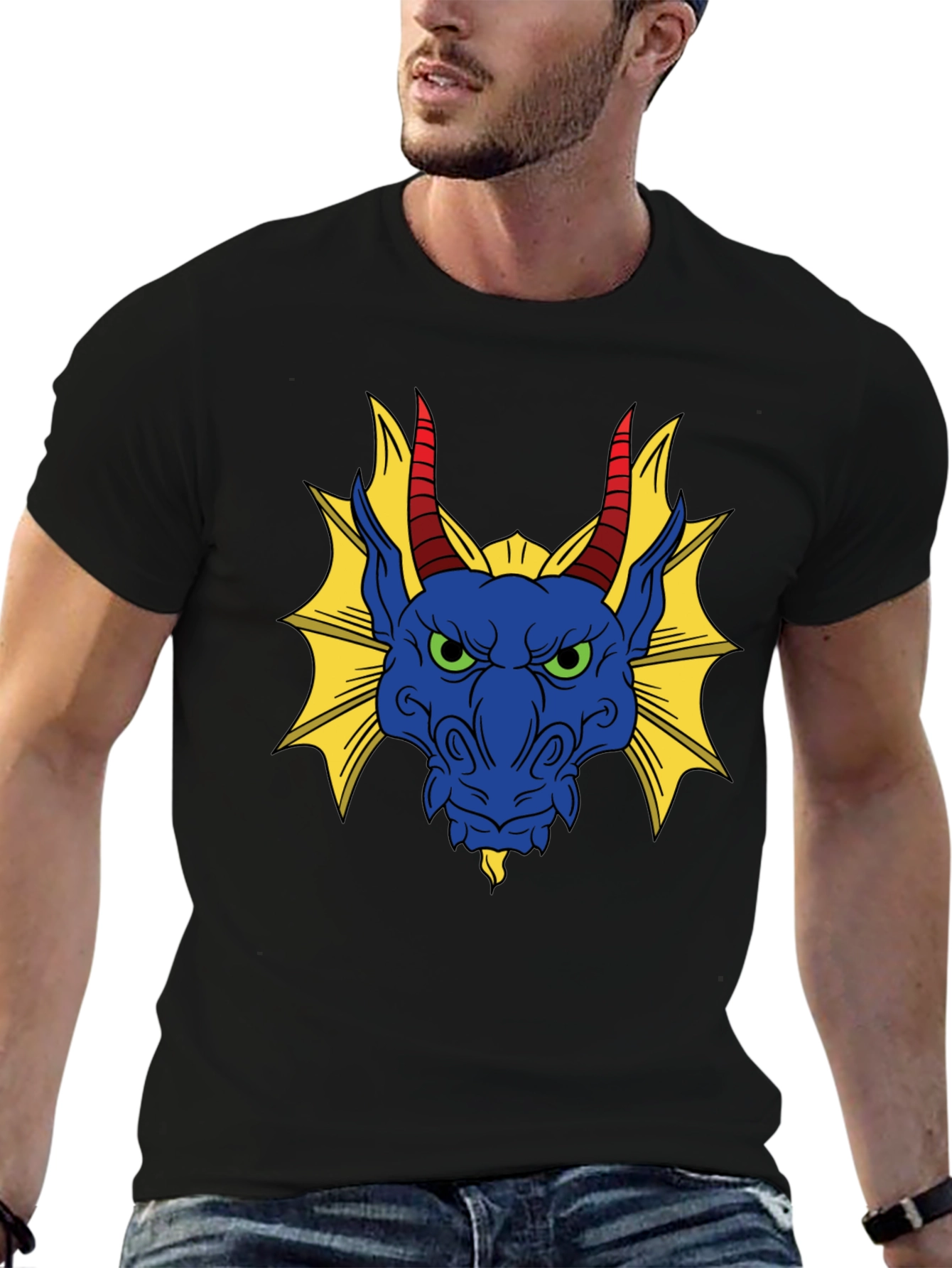 Dragon Graphic T-Shirt - Black