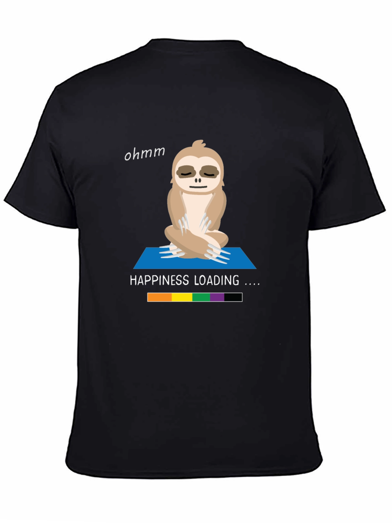 Yoga Sloth T-Shirt - Happiness Loading Graphic Tee