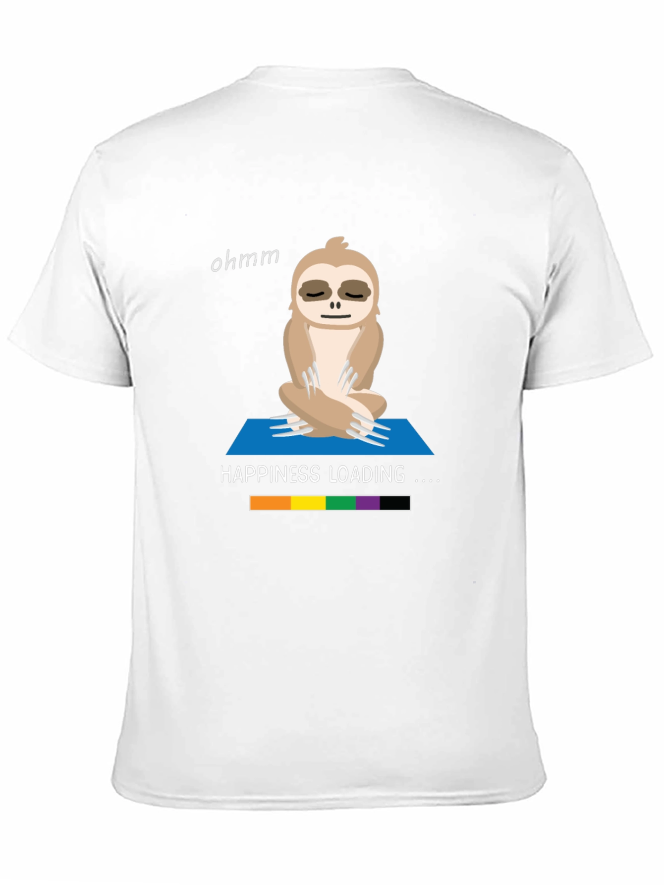 Yoga Sloth T-Shirt - Happiness Loading Graphic Tee