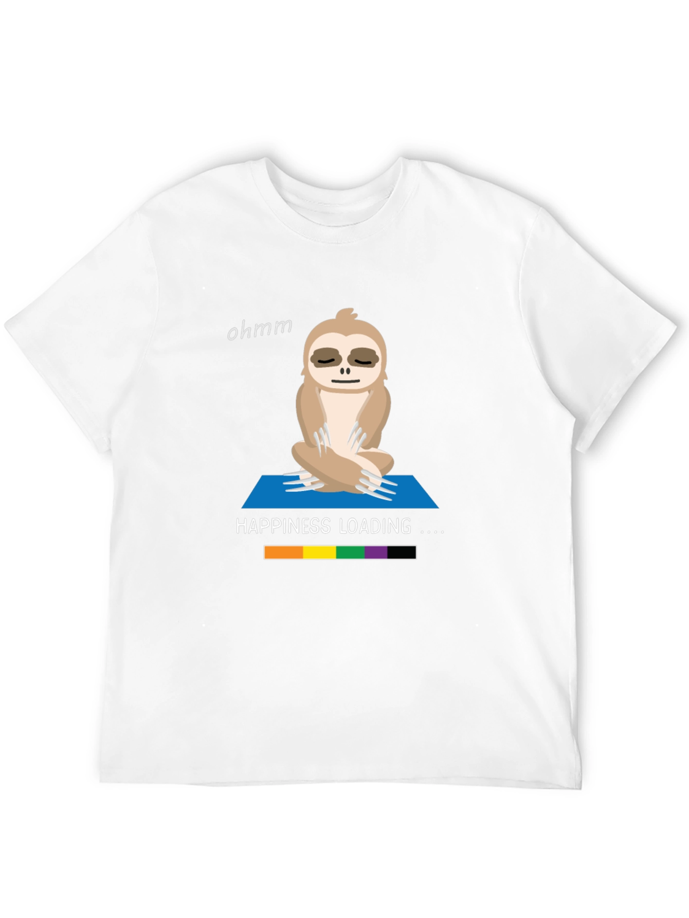 Yoga Sloth T-Shirt - Happiness Loading Graphic Tee