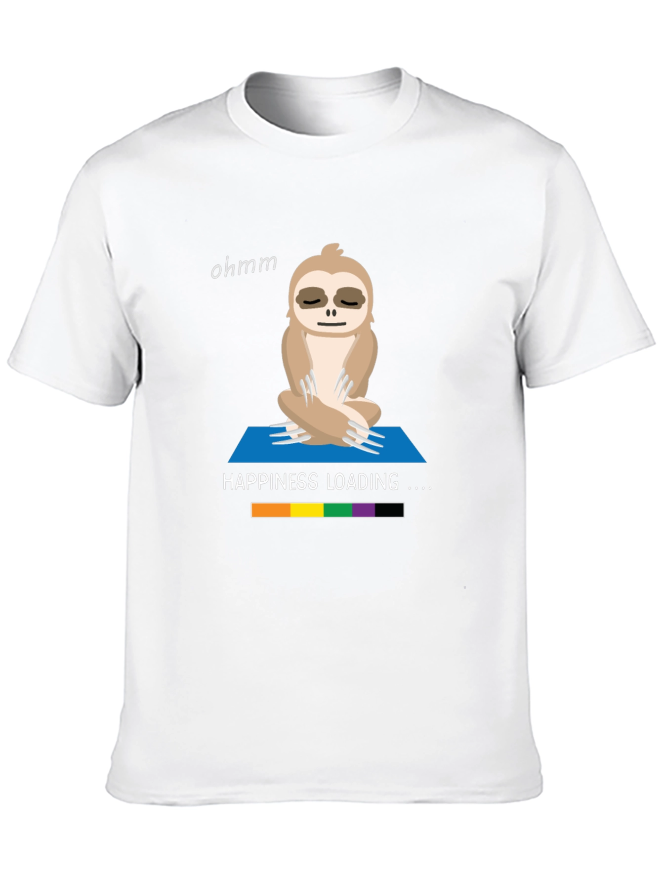 Yoga Sloth T-Shirt - Happiness Loading Graphic Tee