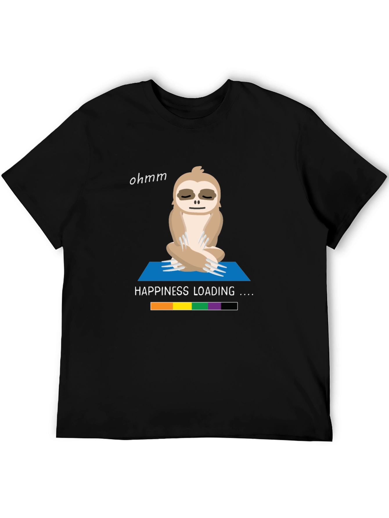 Yoga Sloth T-Shirt - Happiness Loading Graphic Tee