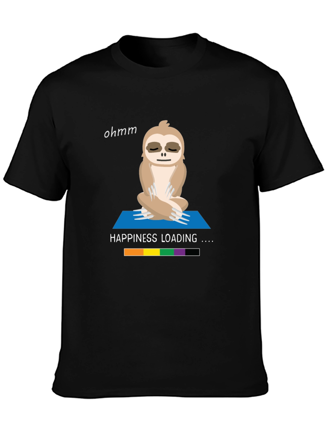 Yoga Sloth T-Shirt - Happiness Loading Graphic Tee