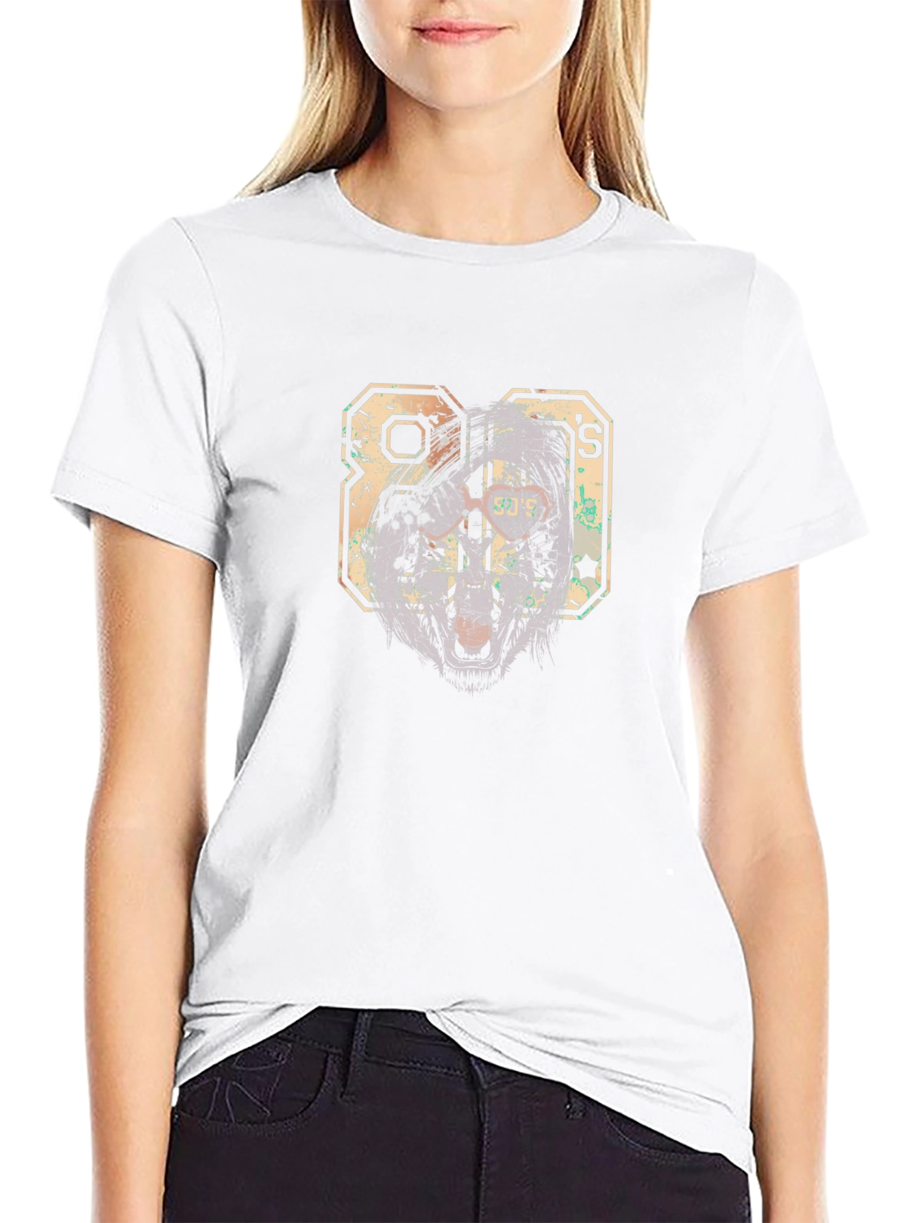 Retro 80s Graphic Print T-Shirt