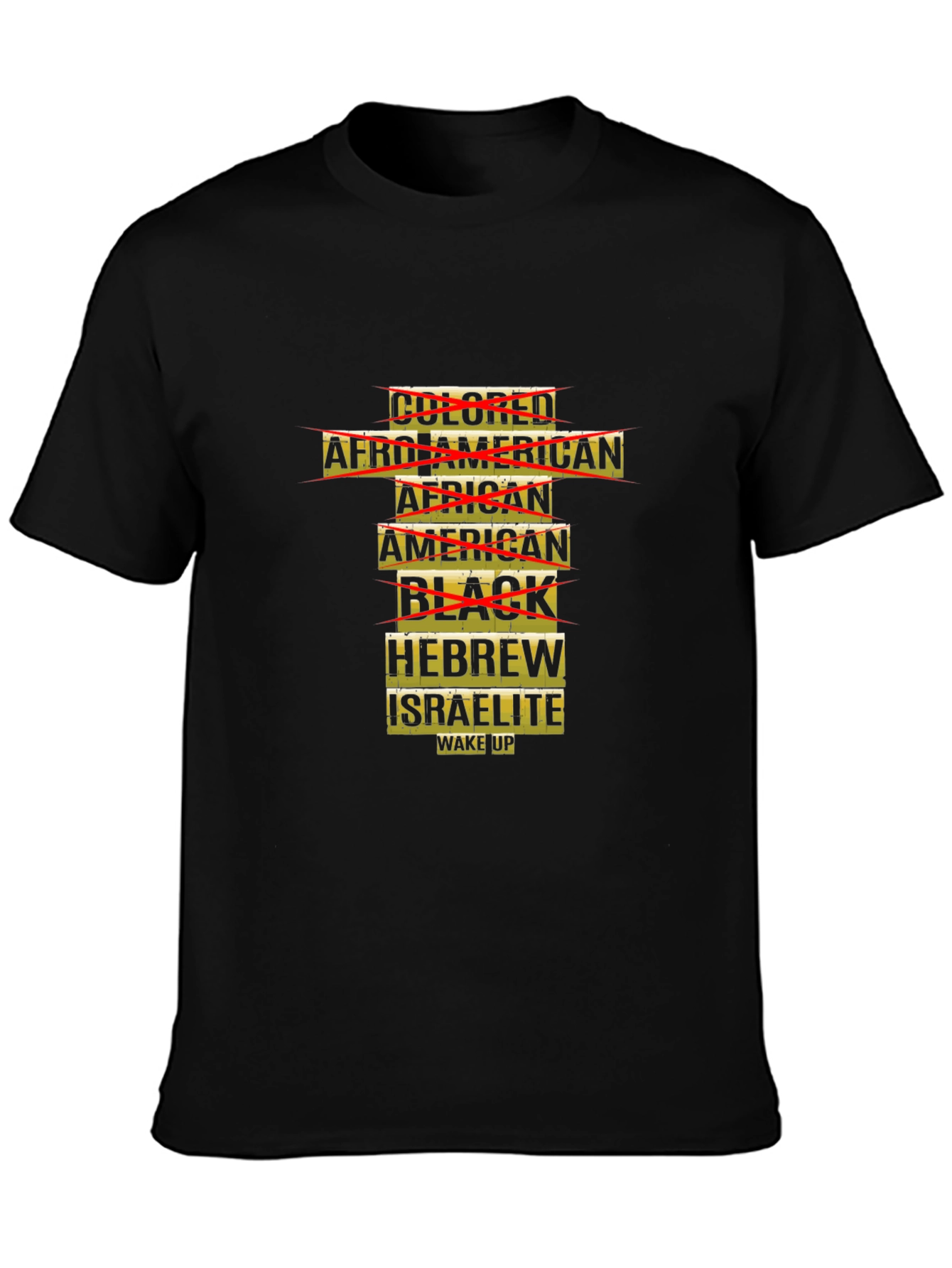 Unique Graphic T-Shirt: Hebrew Israelite Wake Up