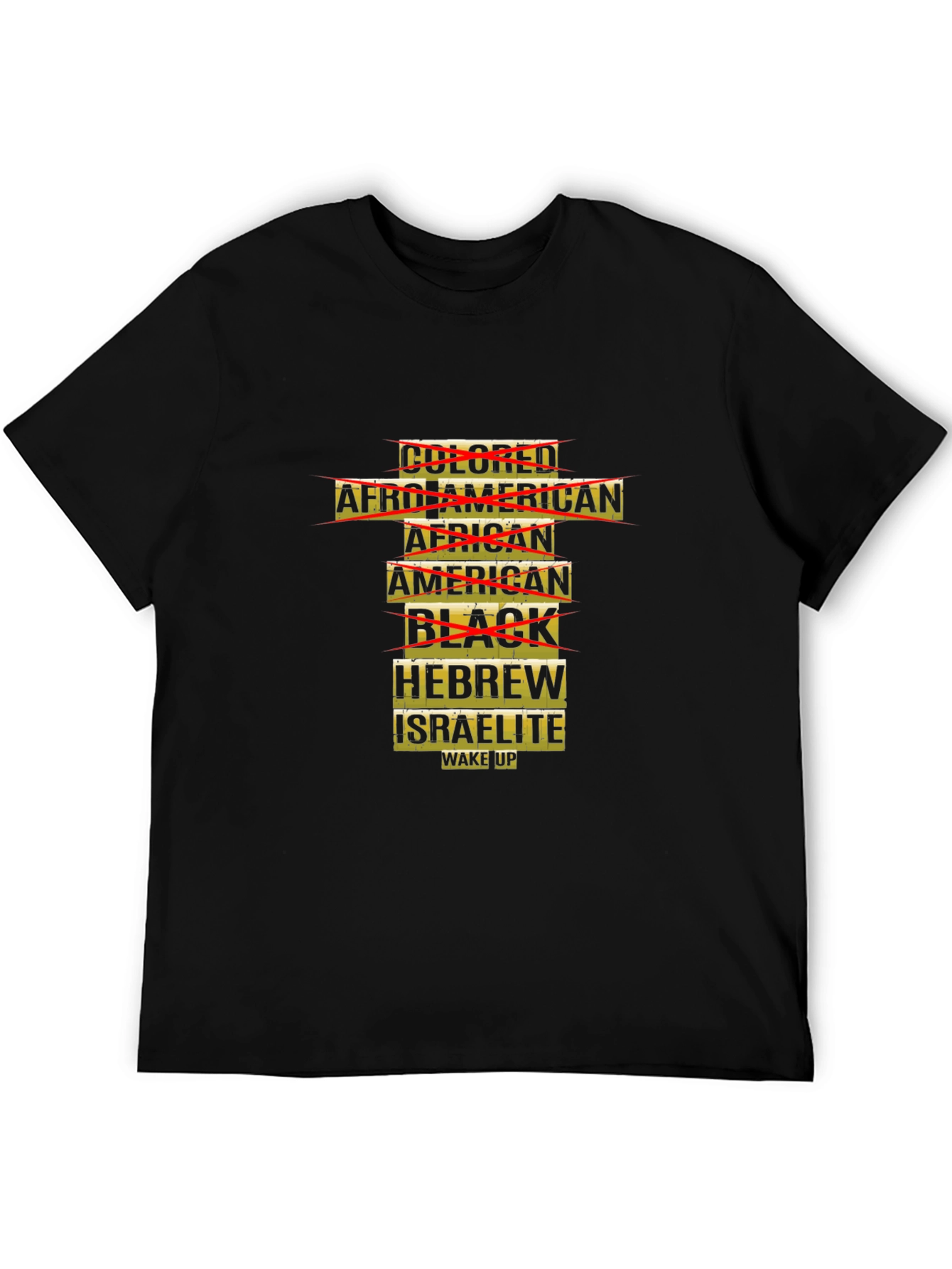 Unique Graphic T-Shirt: Hebrew Israelite Wake Up