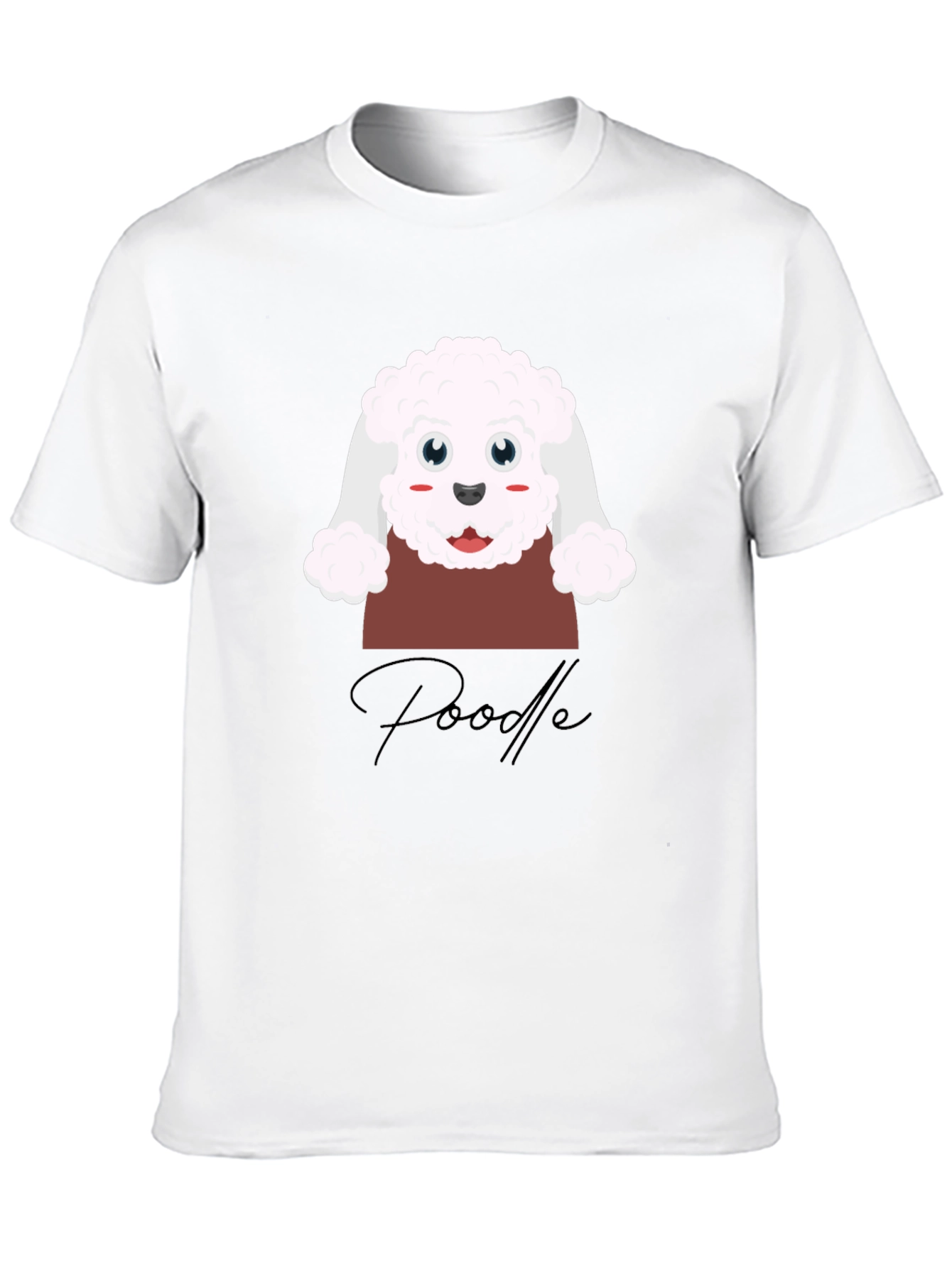 Cute Poodle Graphic T-Shirt