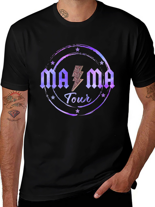 Mama Tour Black Graphic T-Shirt