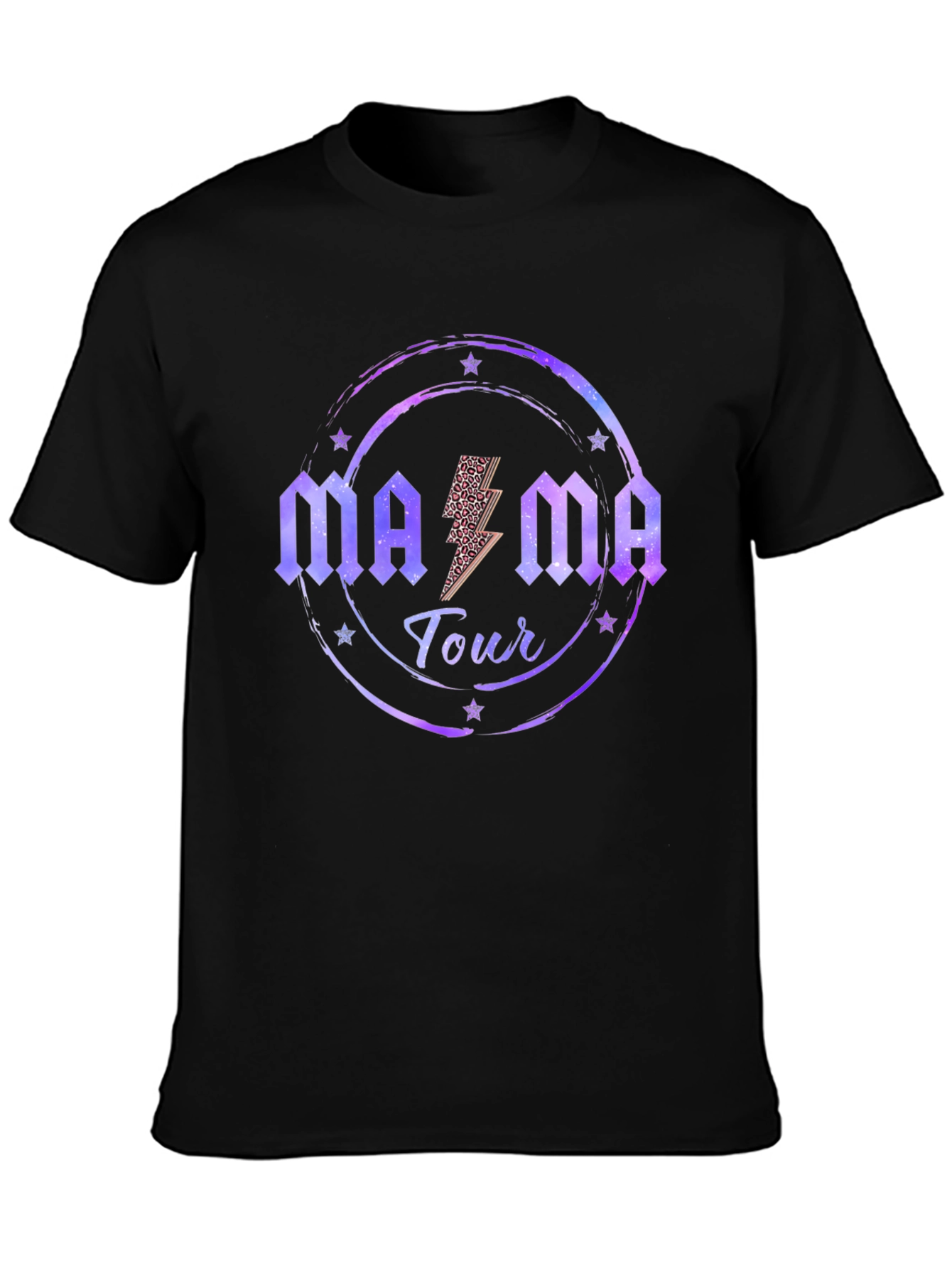 Mama Tour Black Graphic T-Shirt