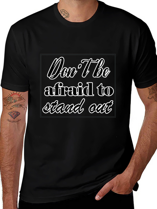 Stand Out Black Graphic Tee