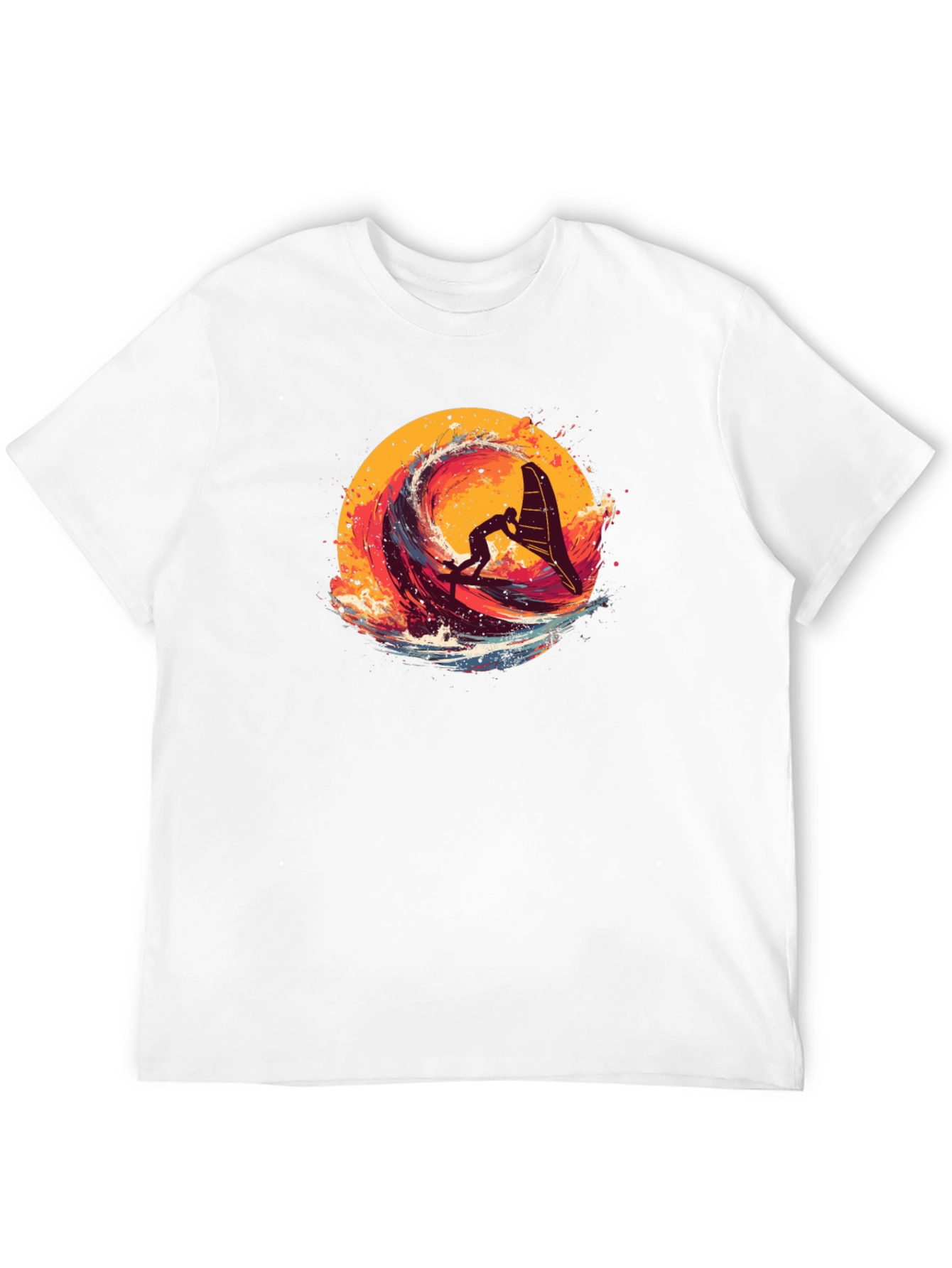 Wave Surfer Graphic Tee - Black