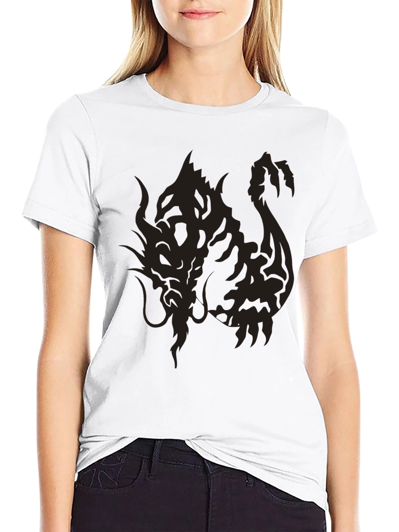 Black Dragon Graphic T-Shirt - Stylish Mens Tee