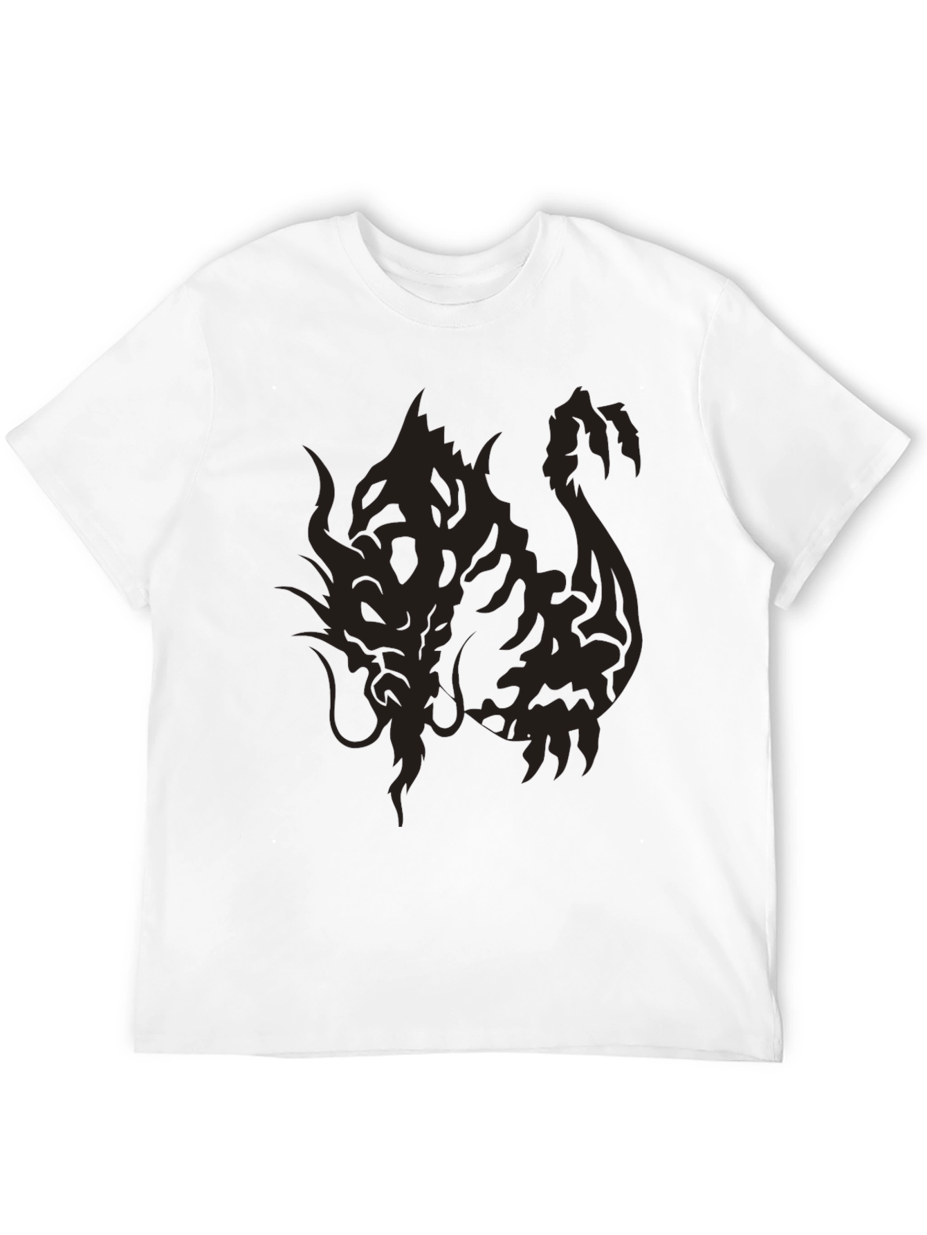 Black Dragon Graphic T-Shirt - Stylish Mens Tee