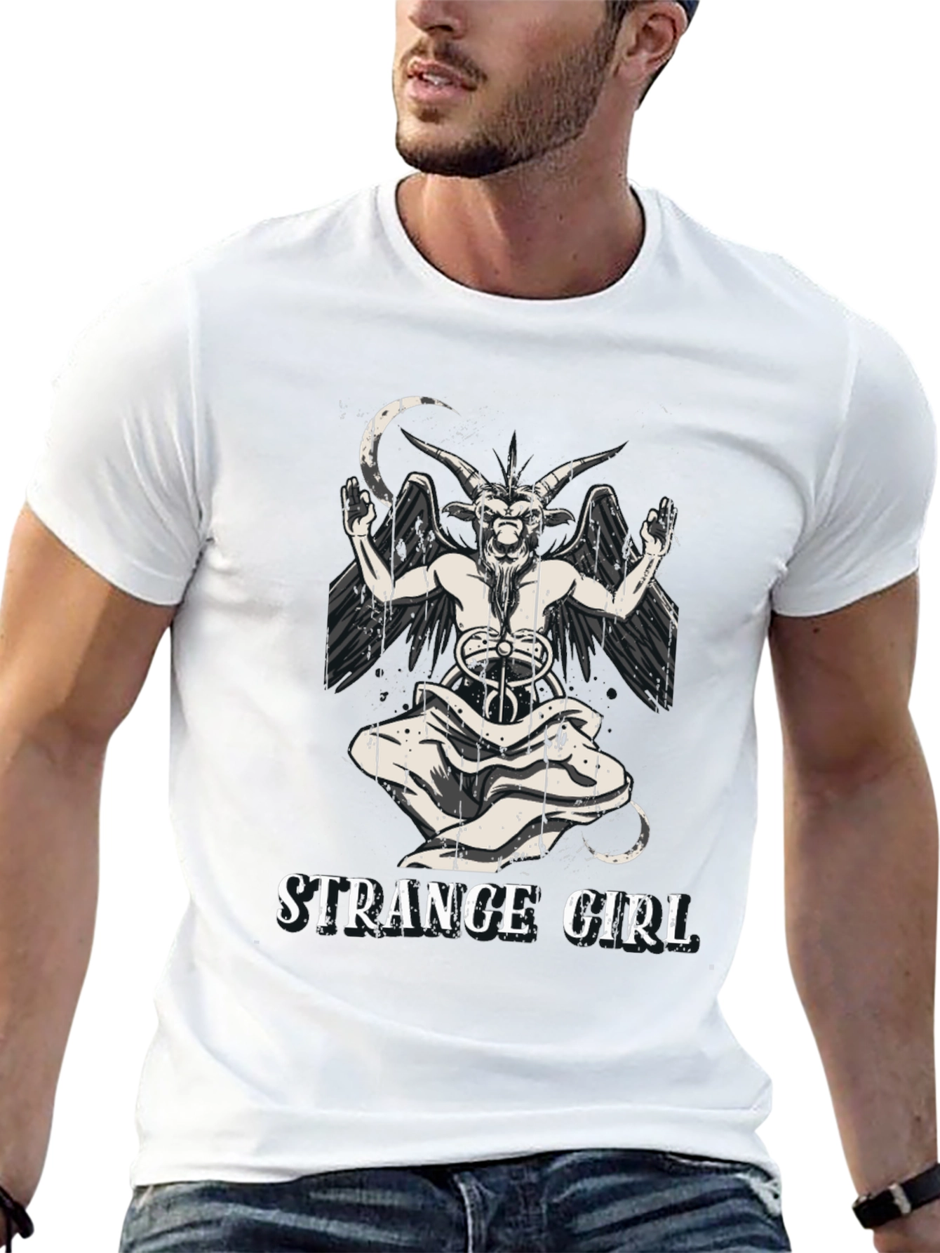 Strange Girl Baphomet Graphic Tee