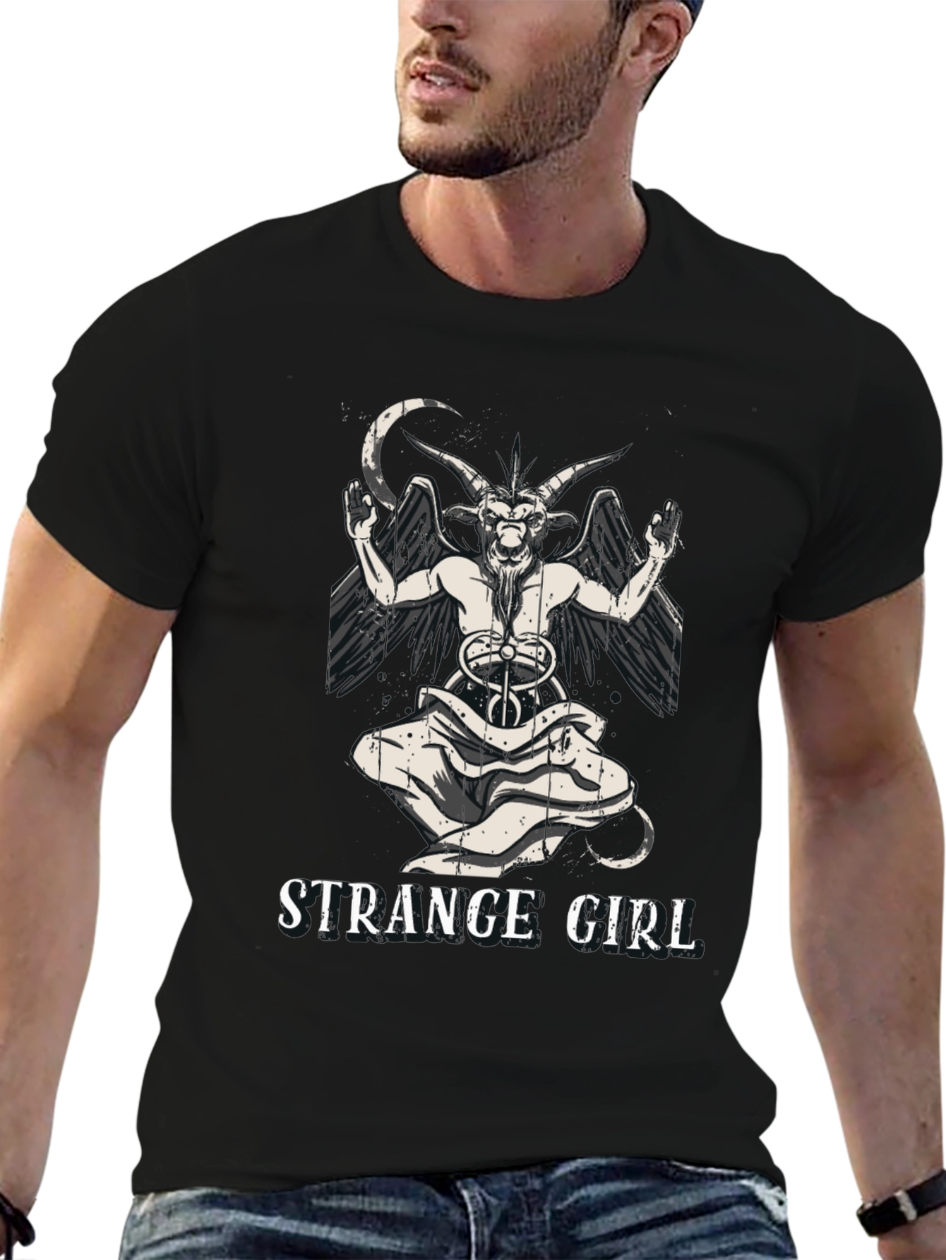 Strange Girl Baphomet Graphic Tee