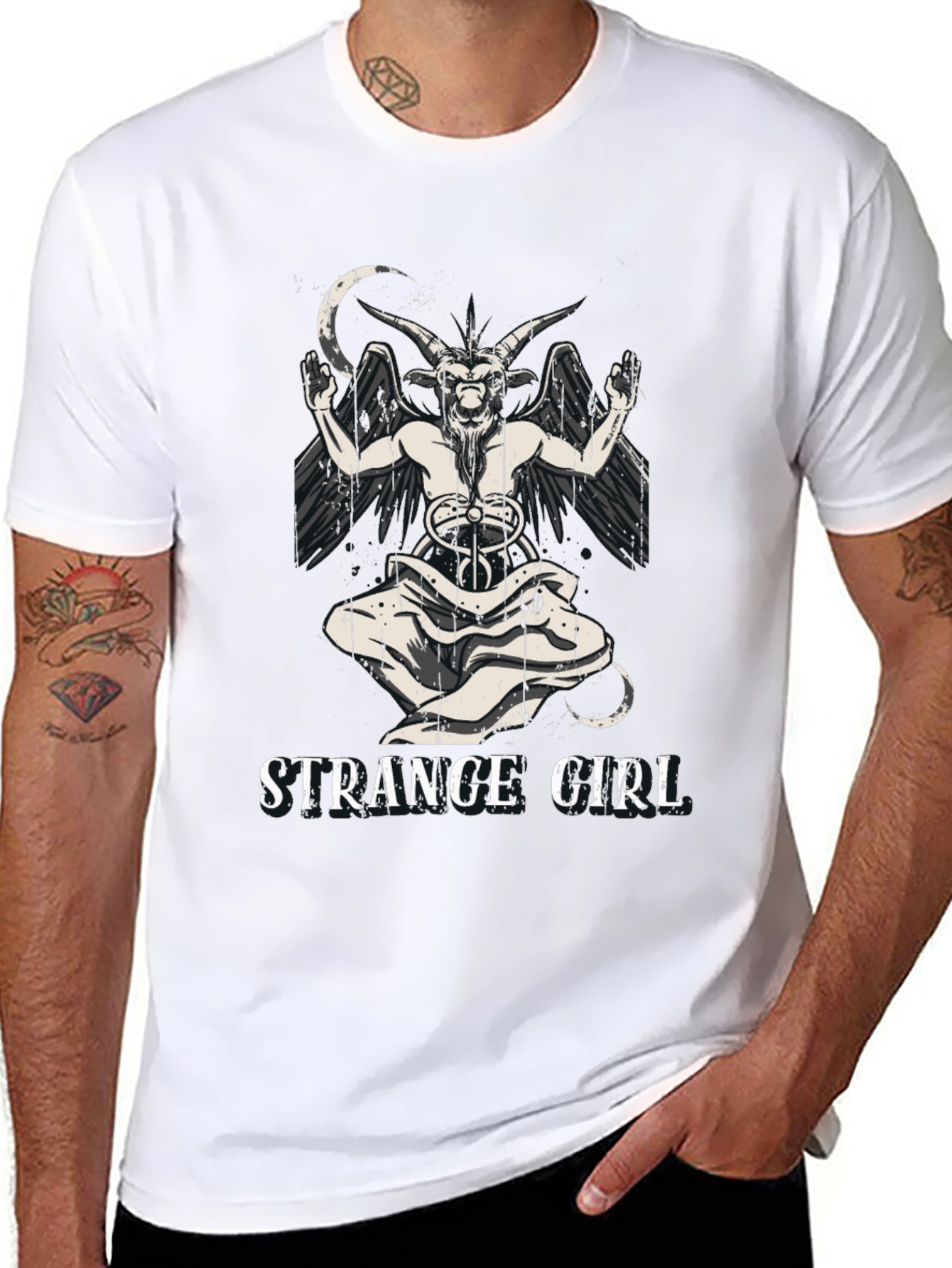 Strange Girl Baphomet Graphic Tee