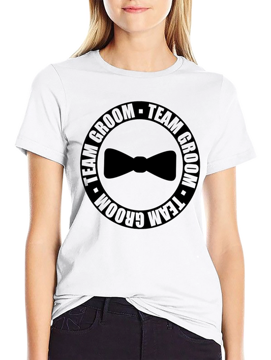 Team Groom Bowtie T-Shirt - Wedding Party Tee