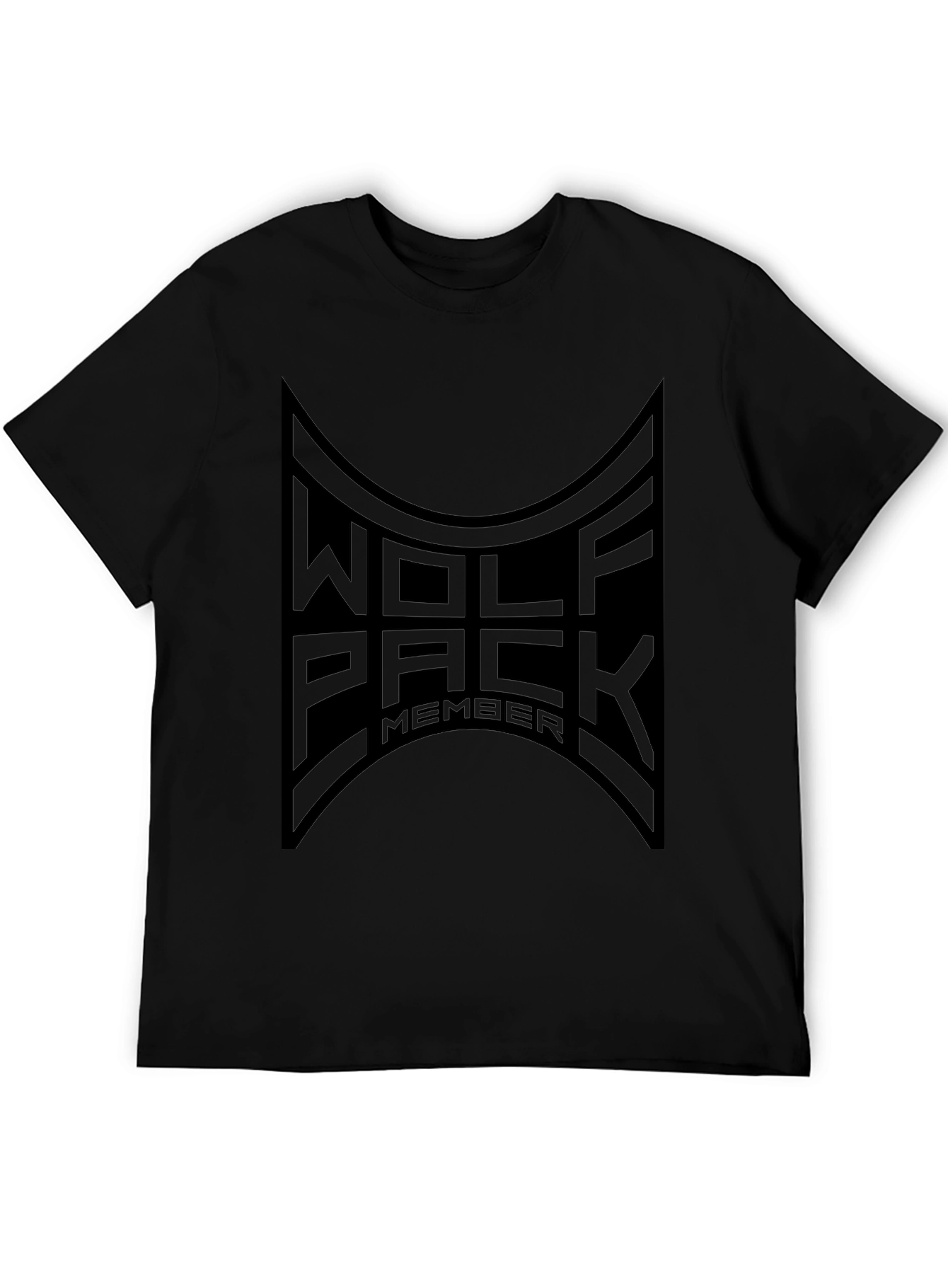 Wolf Pack Member Black Graphic Tee