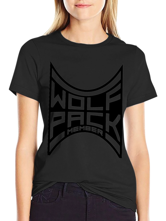 Wolf Pack Member Black Graphic Tee