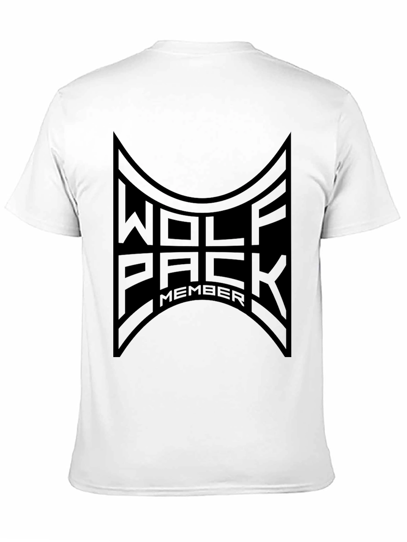 Wolf Pack Member Black Graphic Tee