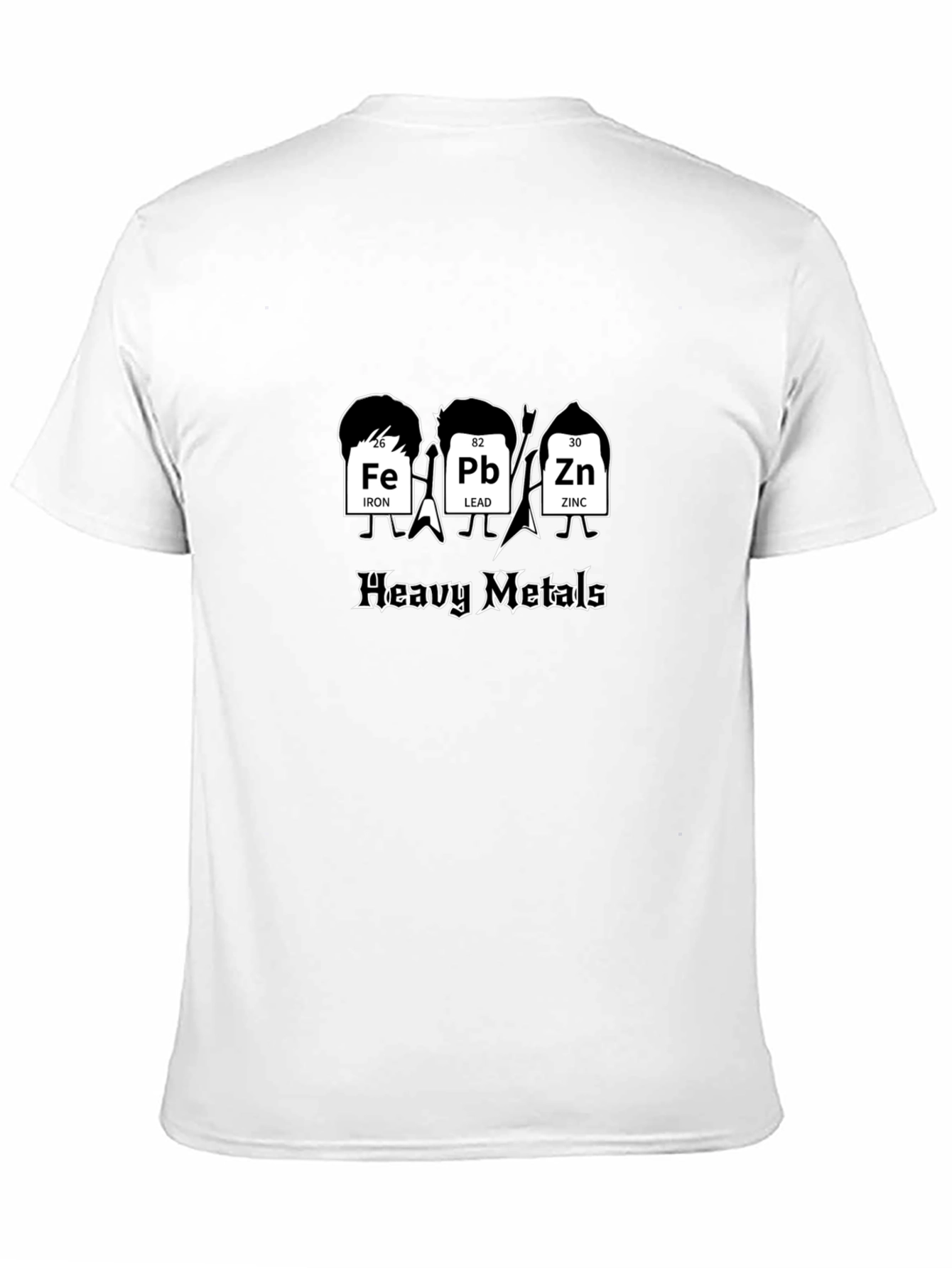 Heavy Metals Periodic Table Rock Band Black T-Shirt