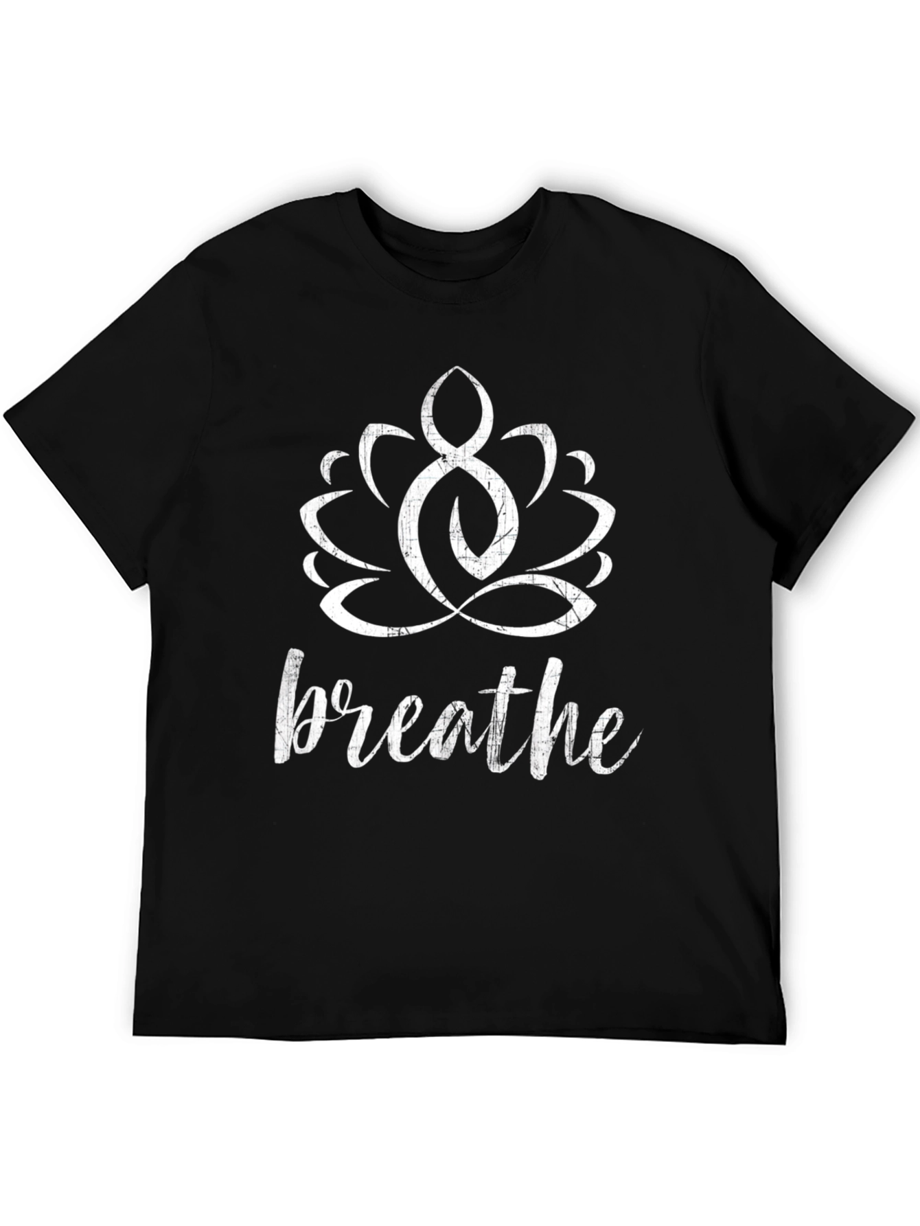 Breathe Lotus Graphic T-Shirt - Yoga Meditation Tee