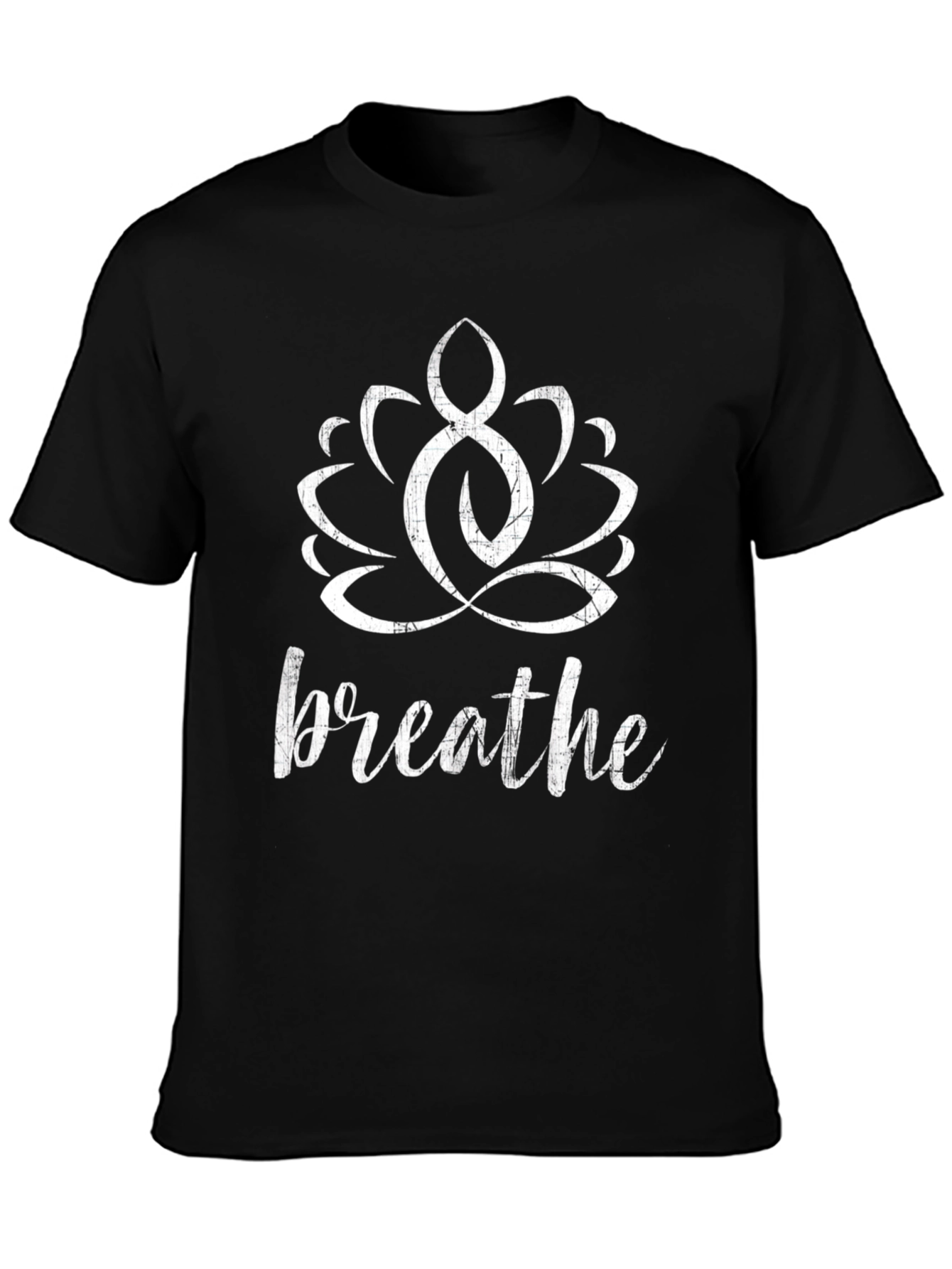 Breathe Lotus Graphic T-Shirt - Yoga Meditation Tee