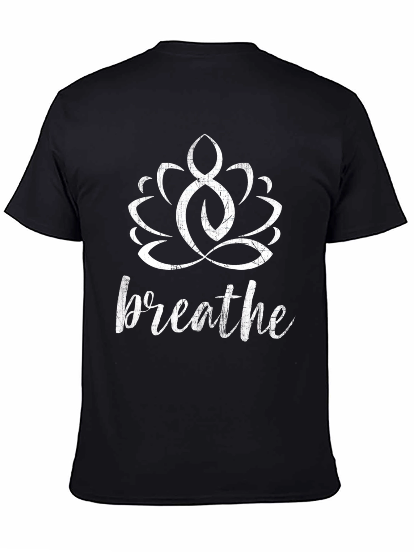 Breathe Lotus Graphic T-Shirt - Yoga Meditation Tee