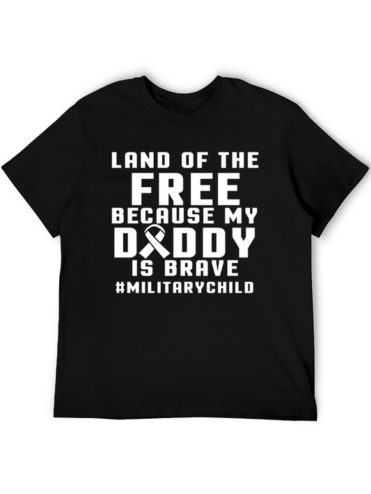 Land of the Free Military Child T-Shirt