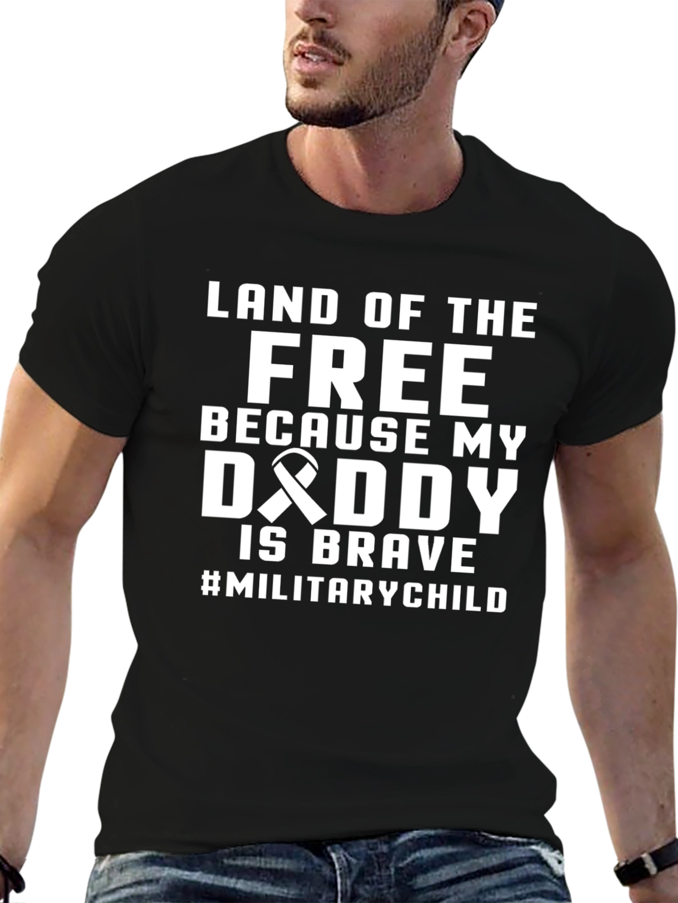 Land of the Free Military Child T-Shirt