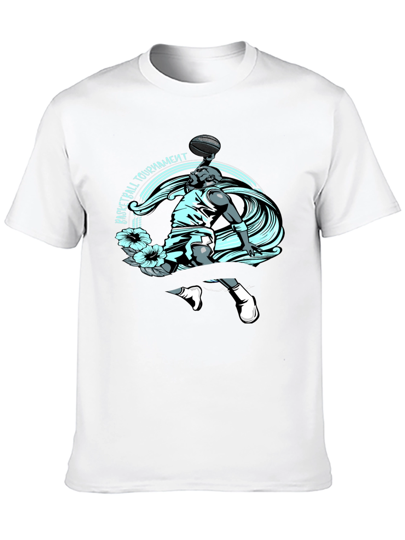Basketball Tournament Graphic Tee - Black