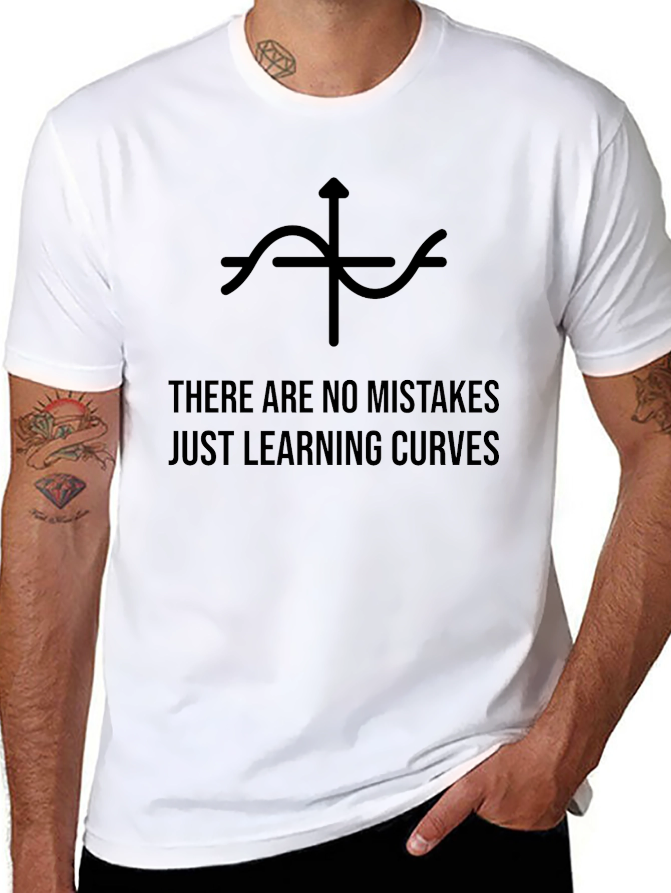 Learning Curves Graphic Tee - Math Humor T-Shirt