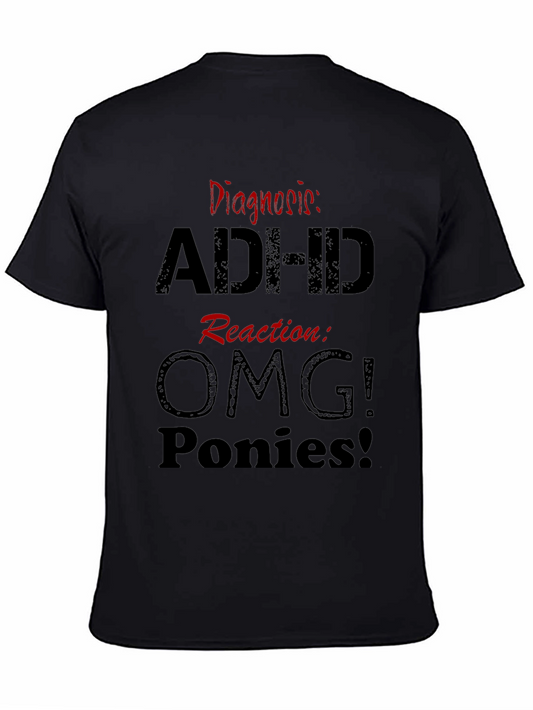 ADHD Diagnosis T-Shirt - Funny Reaction Tee