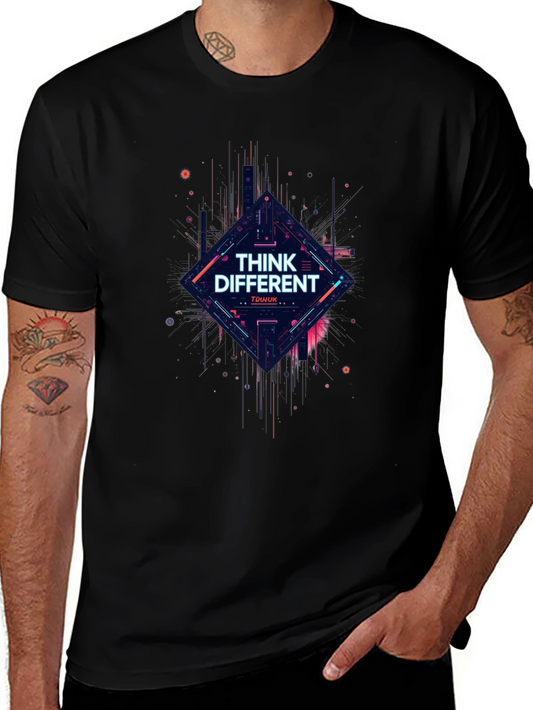 Think Different Graphic Tee - Trendy Urban Style
