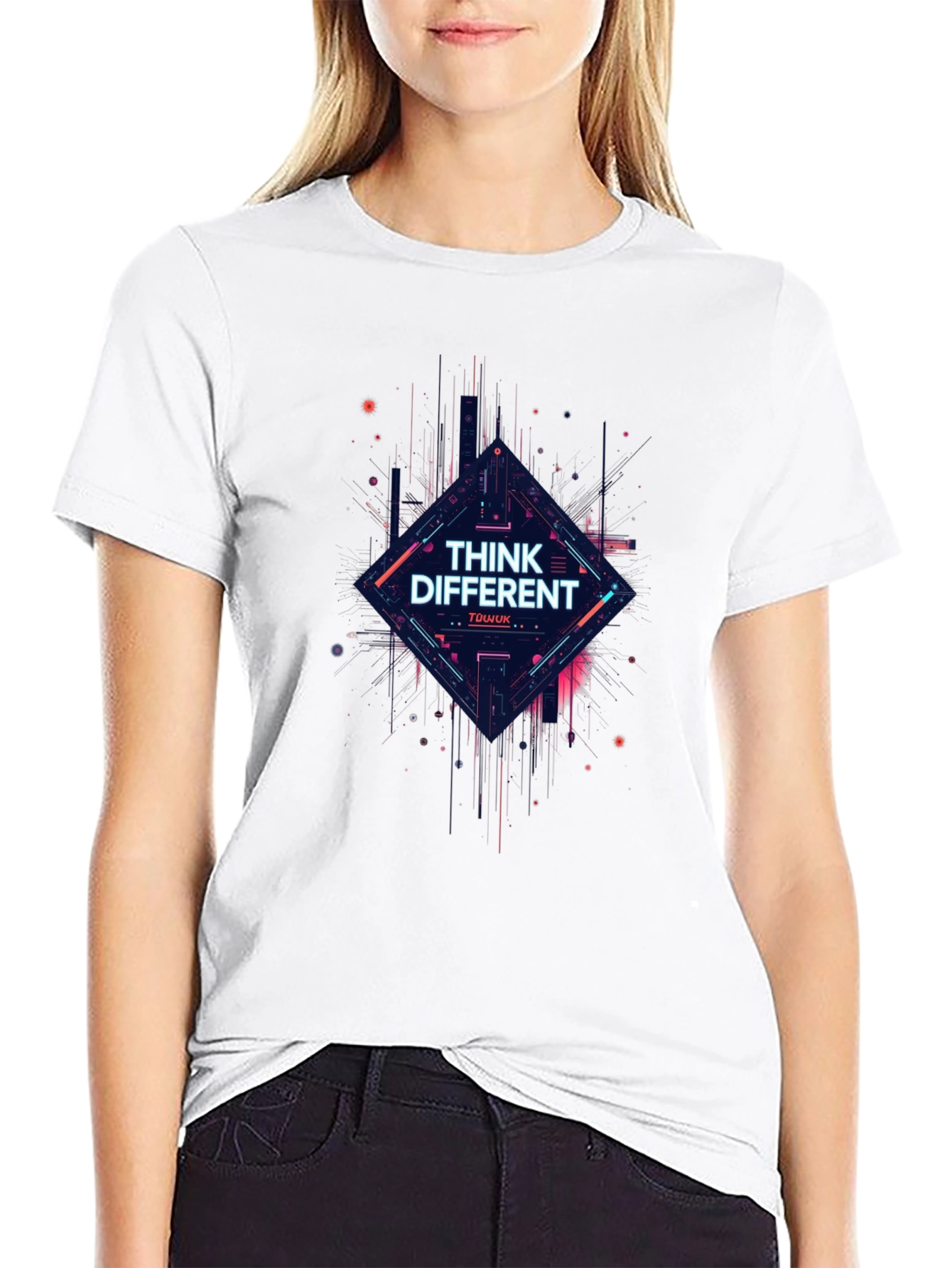 Think Different Graphic Tee - Trendy Urban Style