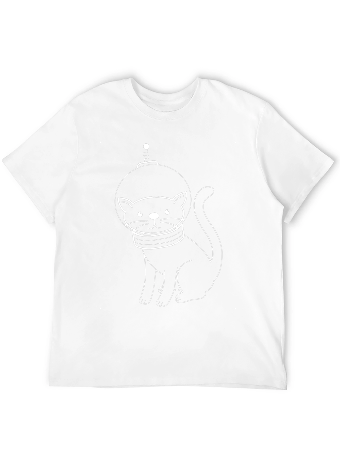 Astronaut Cat Black T-Shirt - Space Kitty Tee