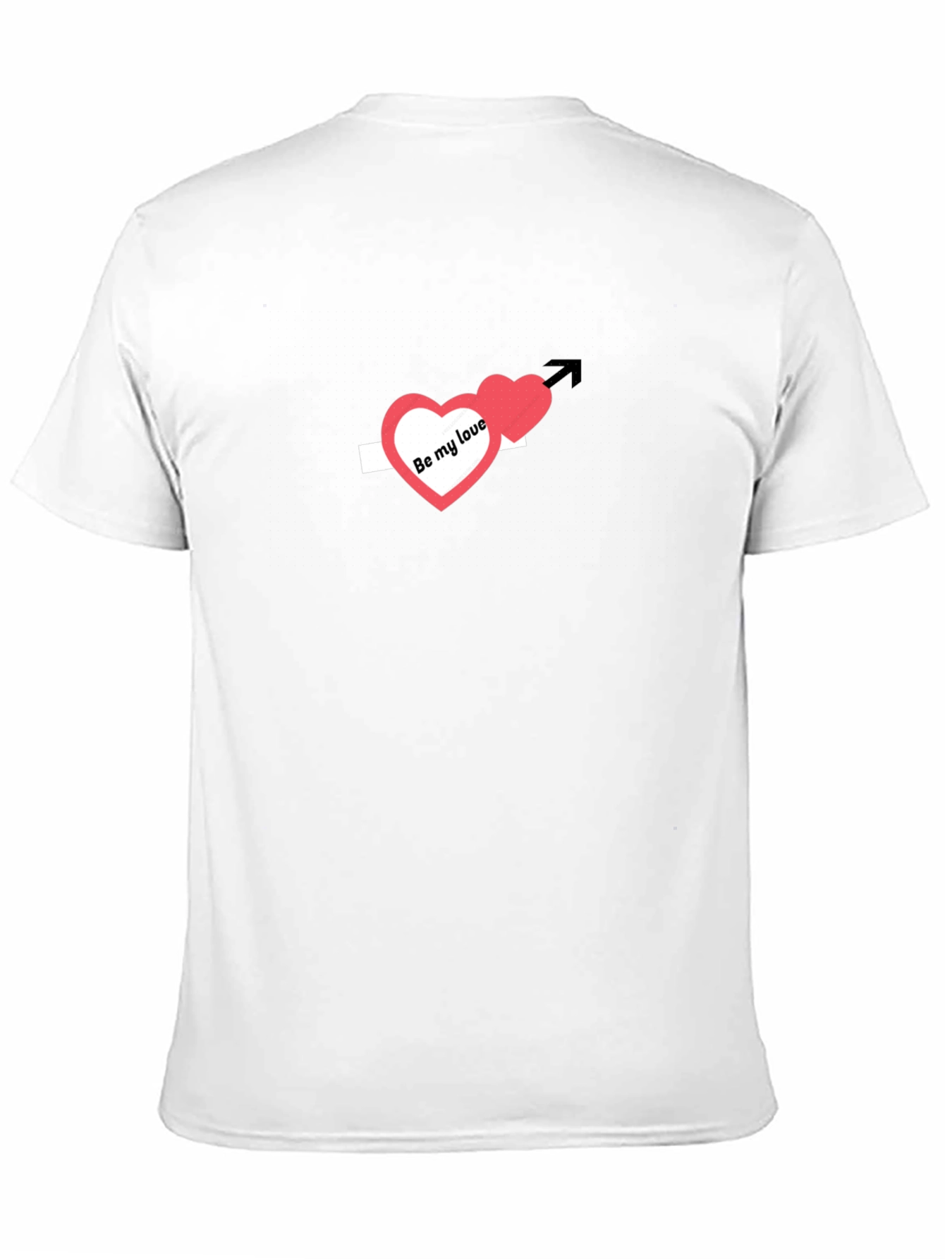 Be My Love Arrow Heart T-Shirt - Black