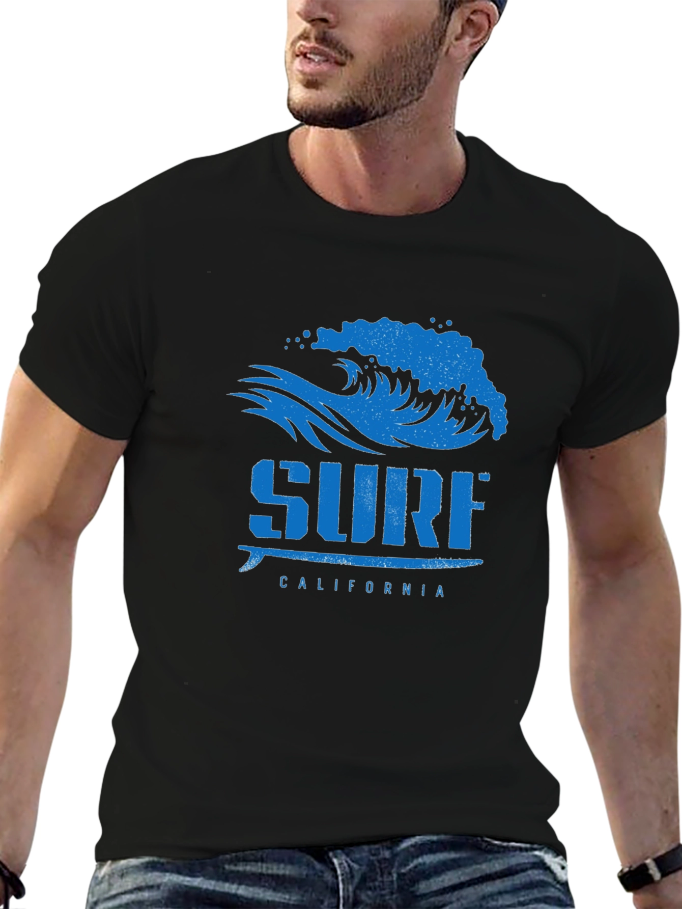 Surf California Graphic Tee - Black