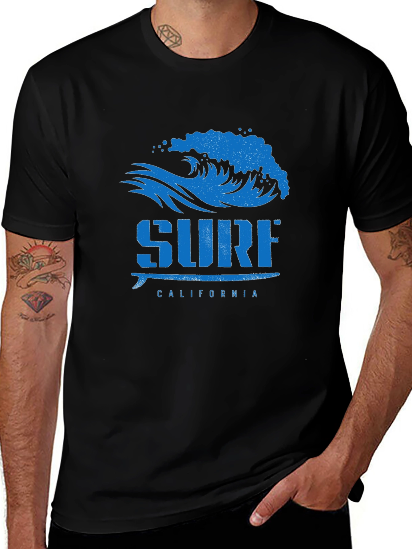 Surf California Graphic Tee - Black