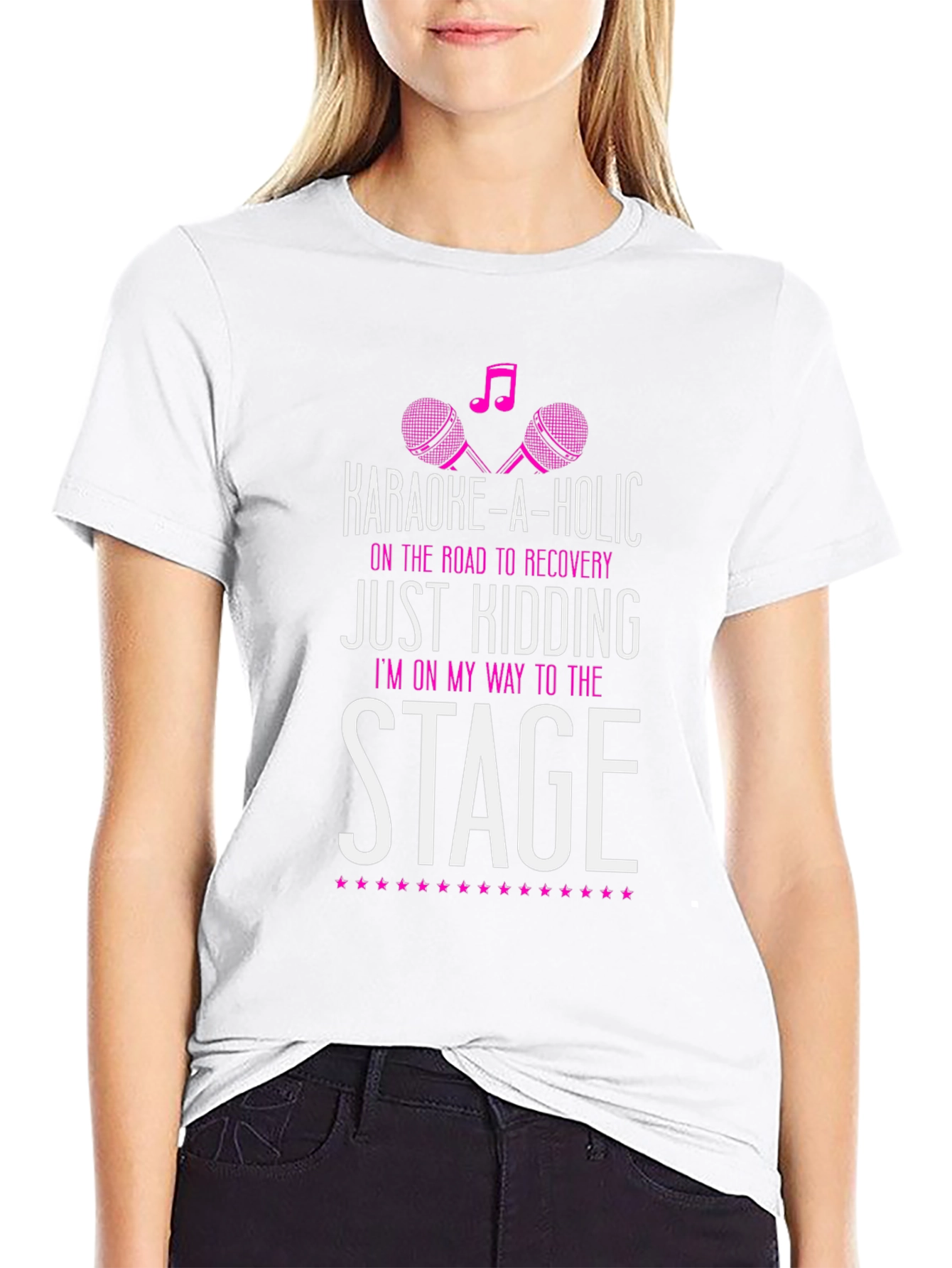 Karaoke-a-Holic Black Graphic Tee