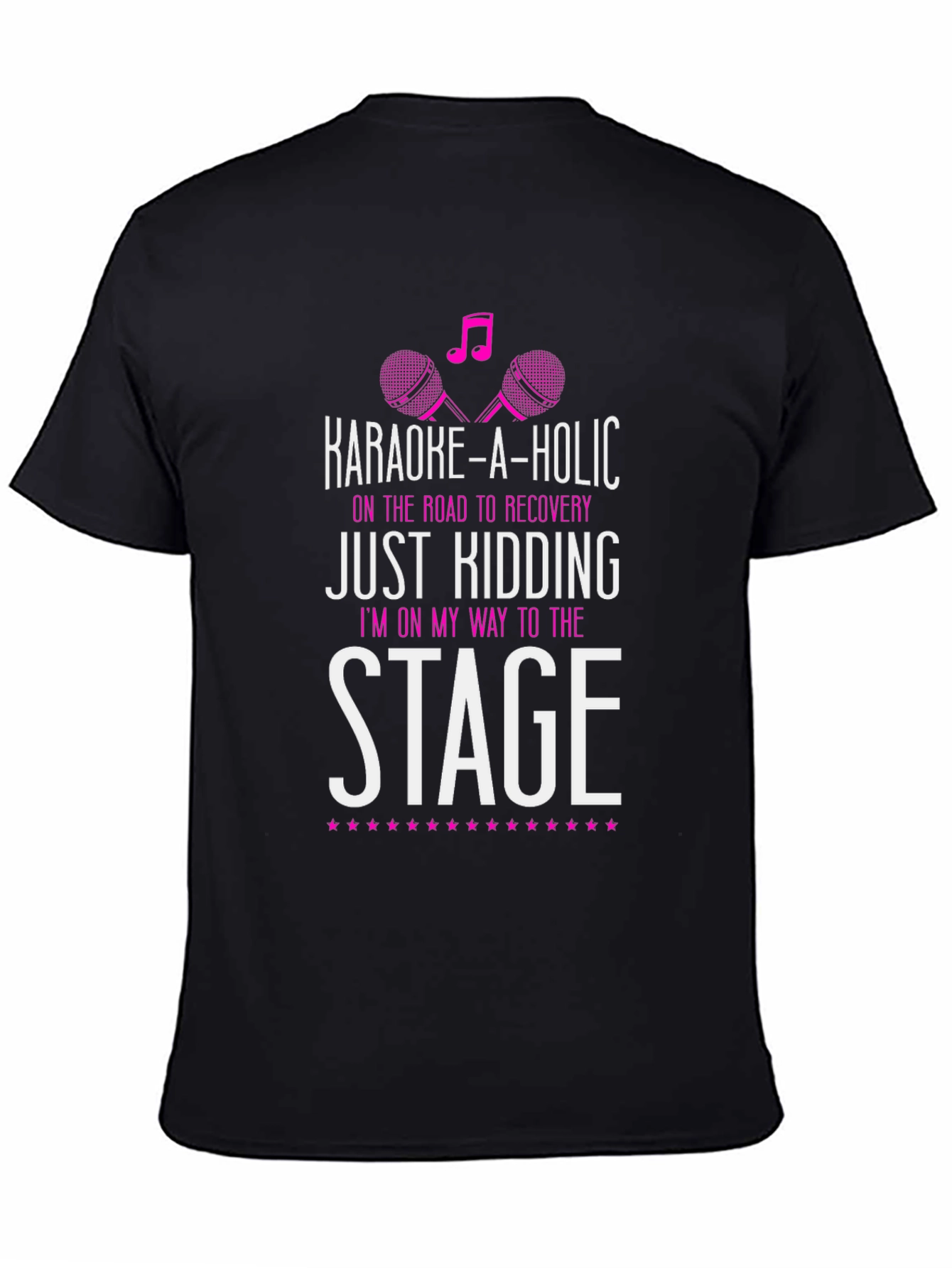 Karaoke-a-Holic Black Graphic Tee
