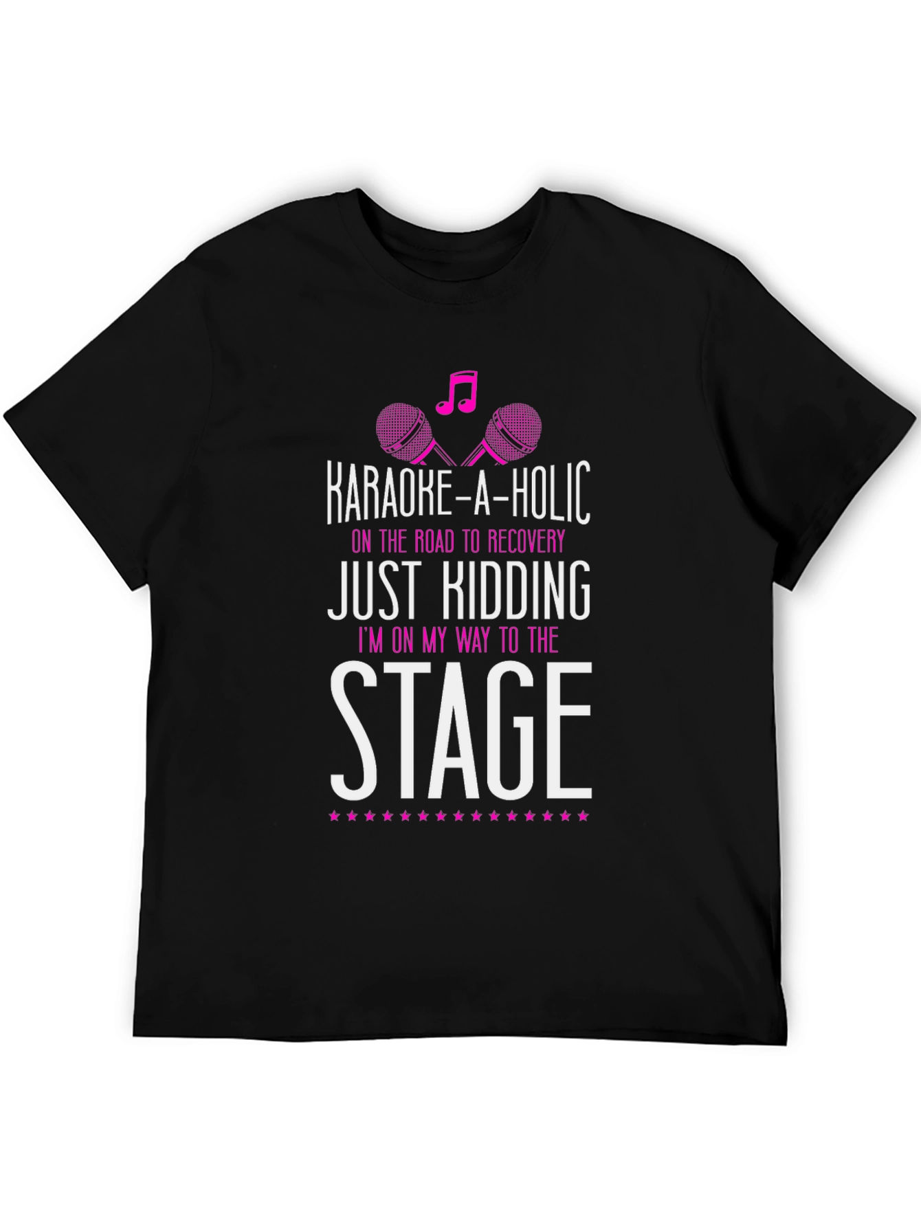 Karaoke-a-Holic Black Graphic Tee