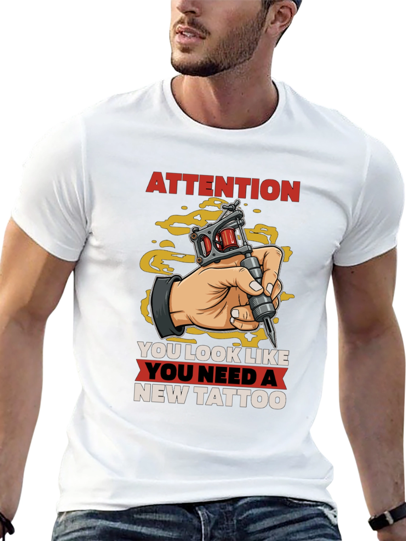 Attention New Tattoo T-Shirt