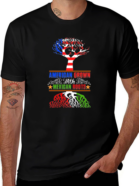 American Grown with Mexican Roots Graphic Tee