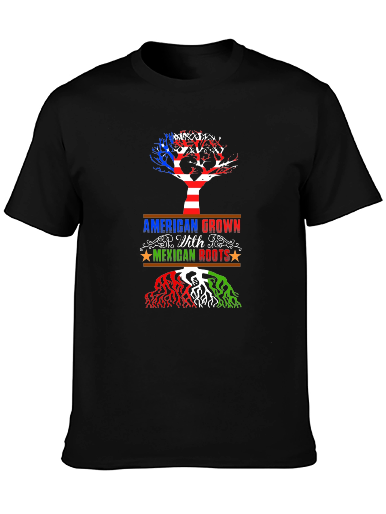 American Grown with Mexican Roots Graphic Tee