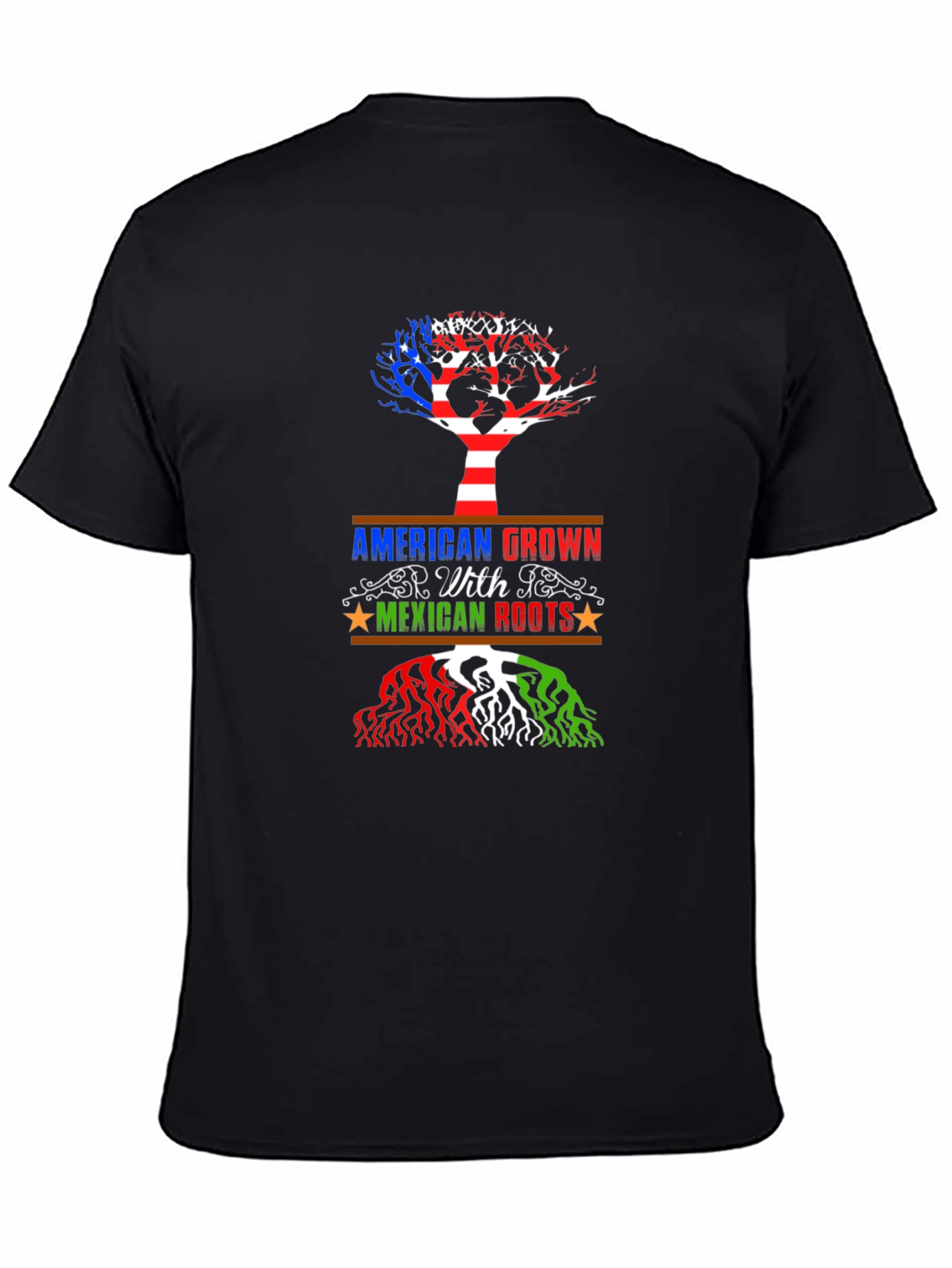 American Grown with Mexican Roots Graphic Tee