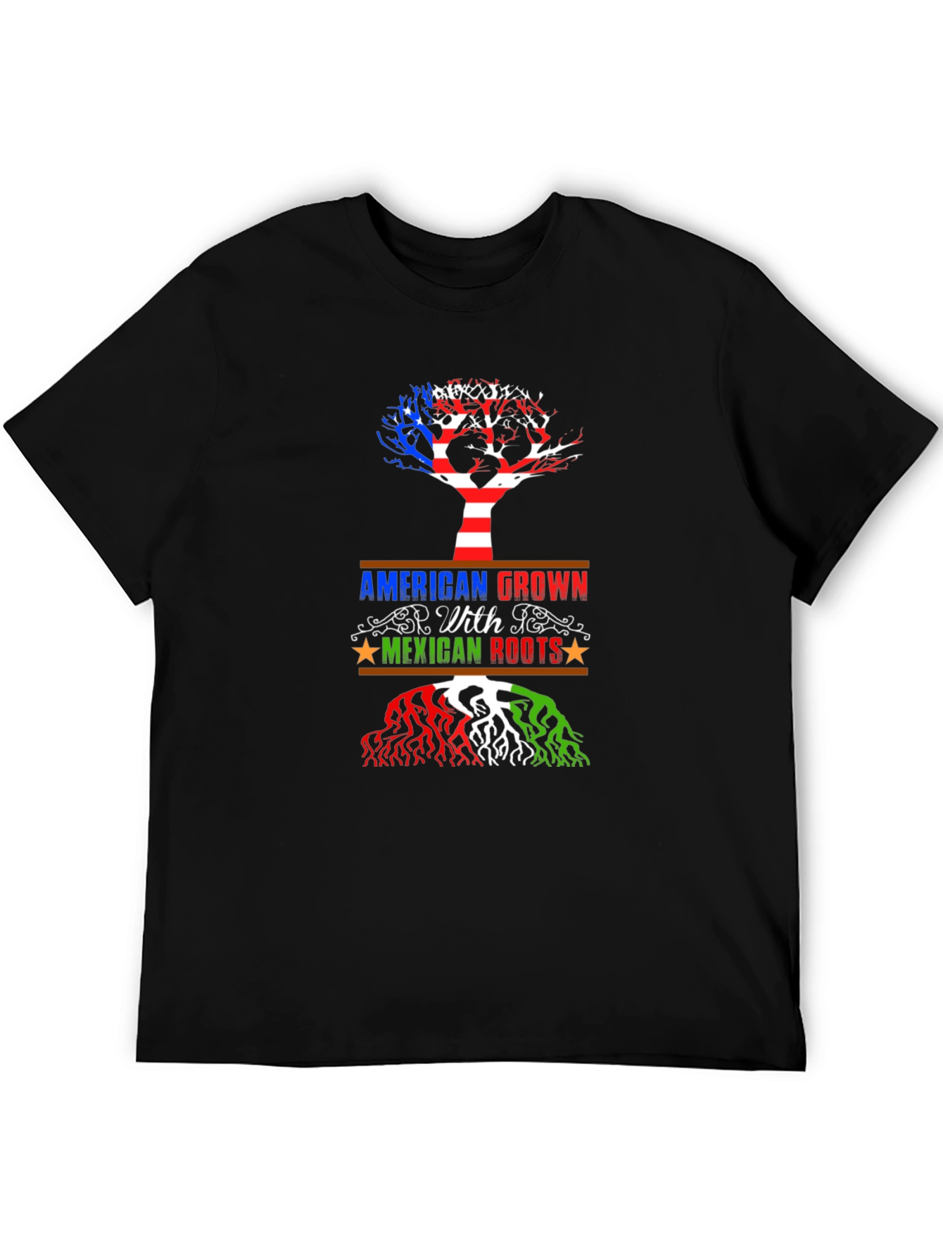 American Grown with Mexican Roots Graphic Tee