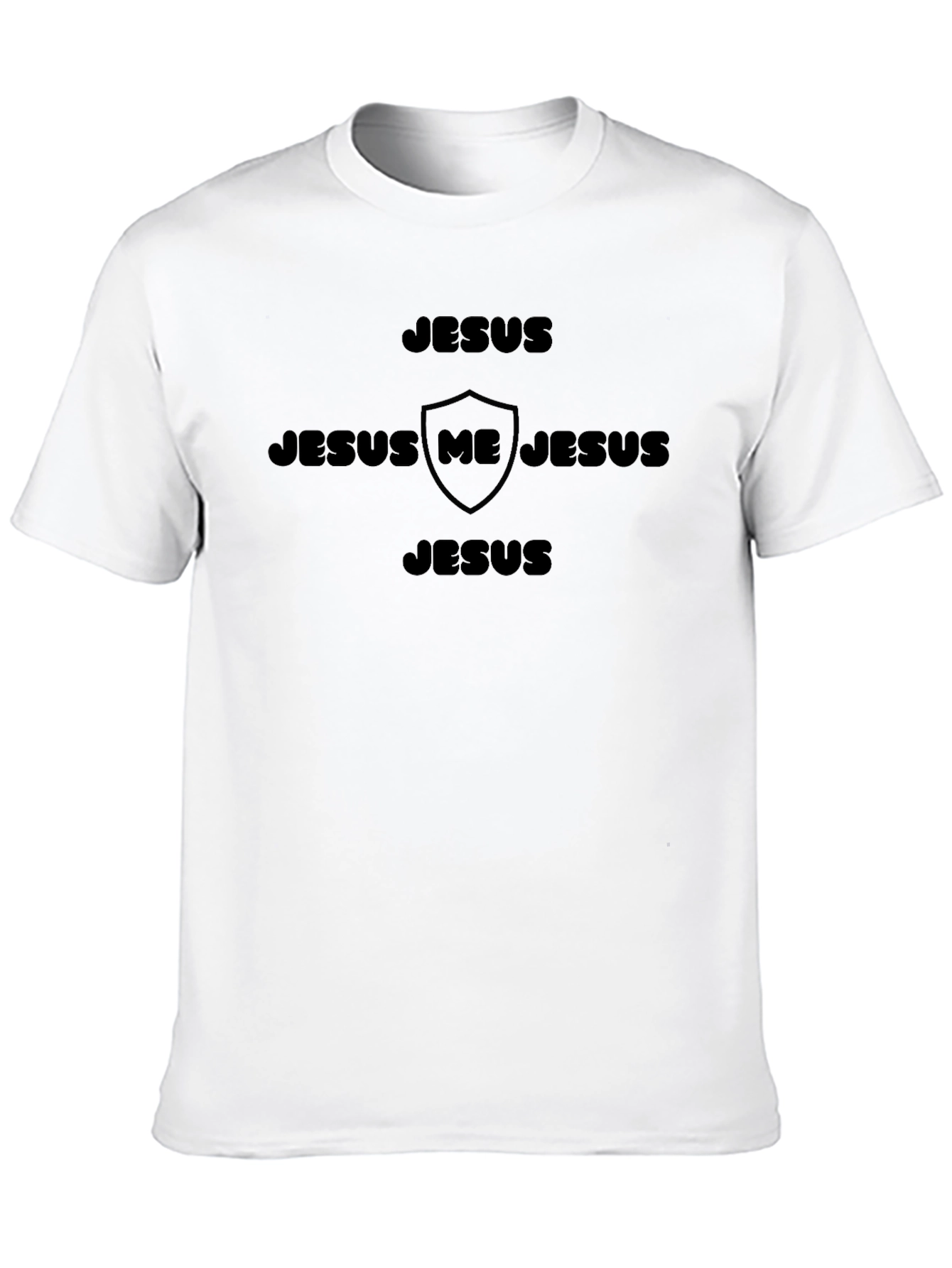 Jesus Shield Graphic T-Shirt - Faith Inspired Tee